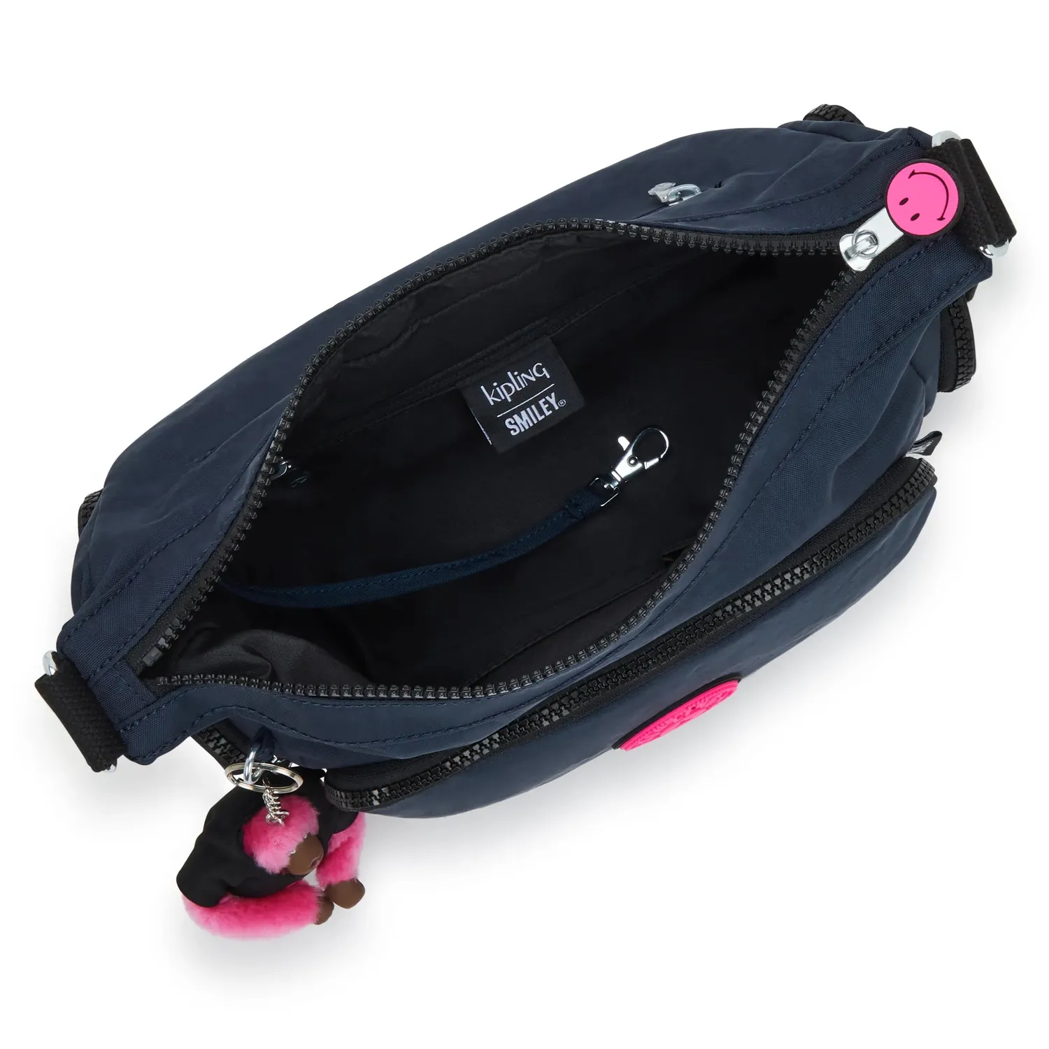 Kipling Gabb S crossbodytas Pink Fun Blue medium Smiley
