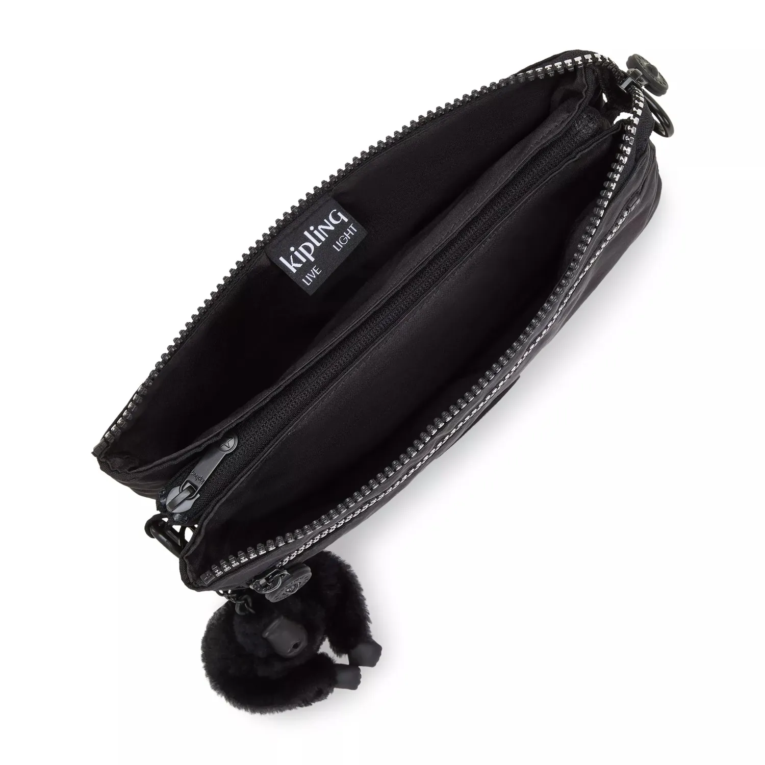 Kipling Riri Zip crossbodytas Glorious Silver klein waterafstotend