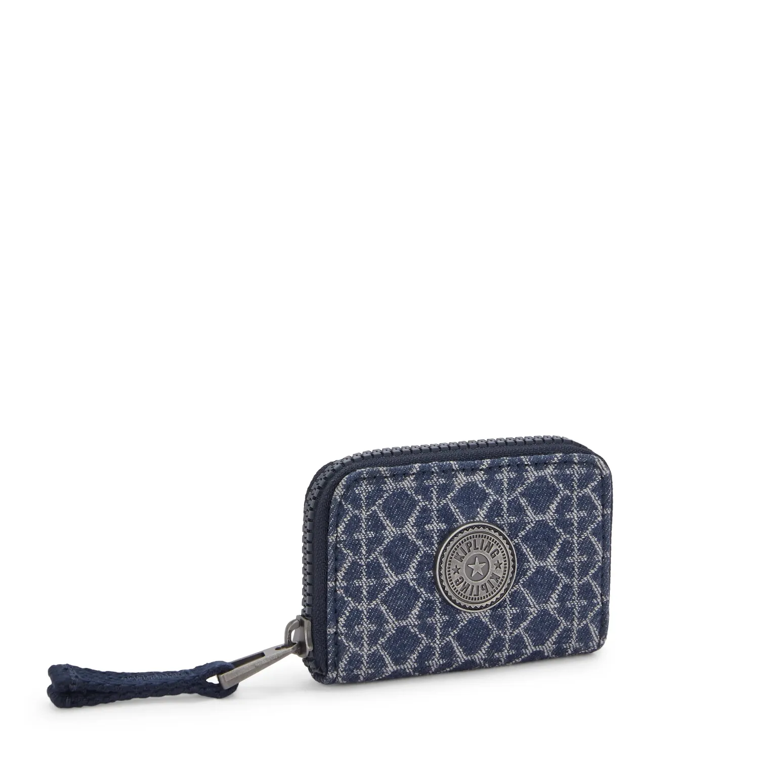 Kipling Cash Buddy portemonnee Klein Signature Denim met vakken
