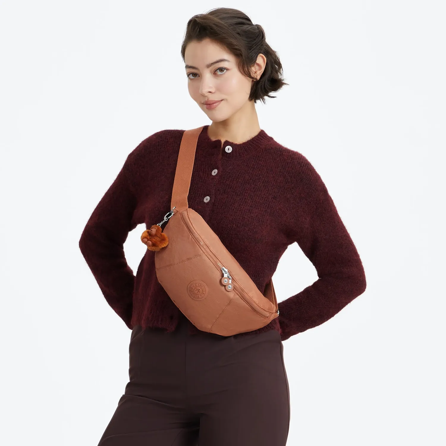Kipling Maci heuptas Medium Copper Glimmer handsfree