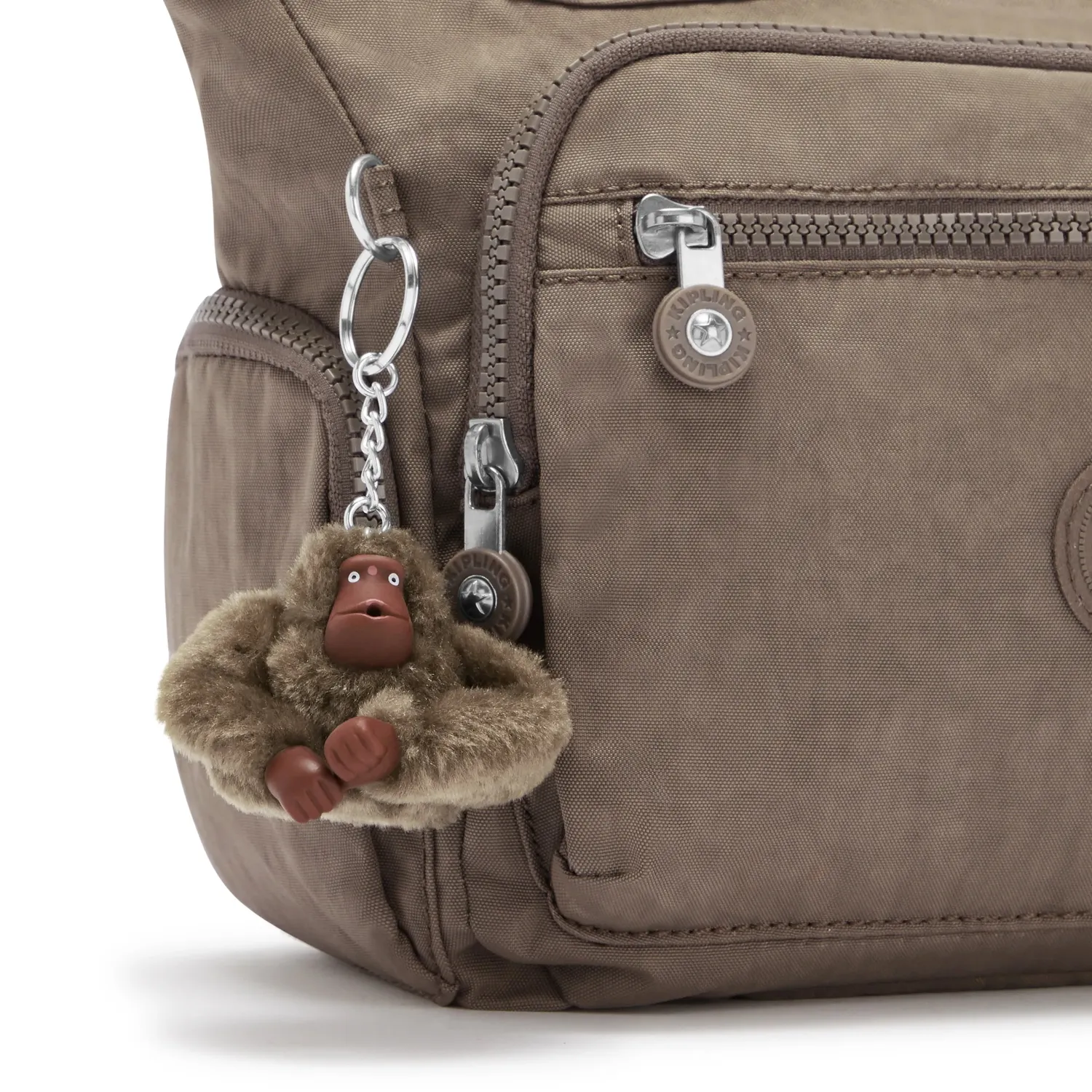 Kipling Gabbie S schoudertas True Beige klein verstelbaar