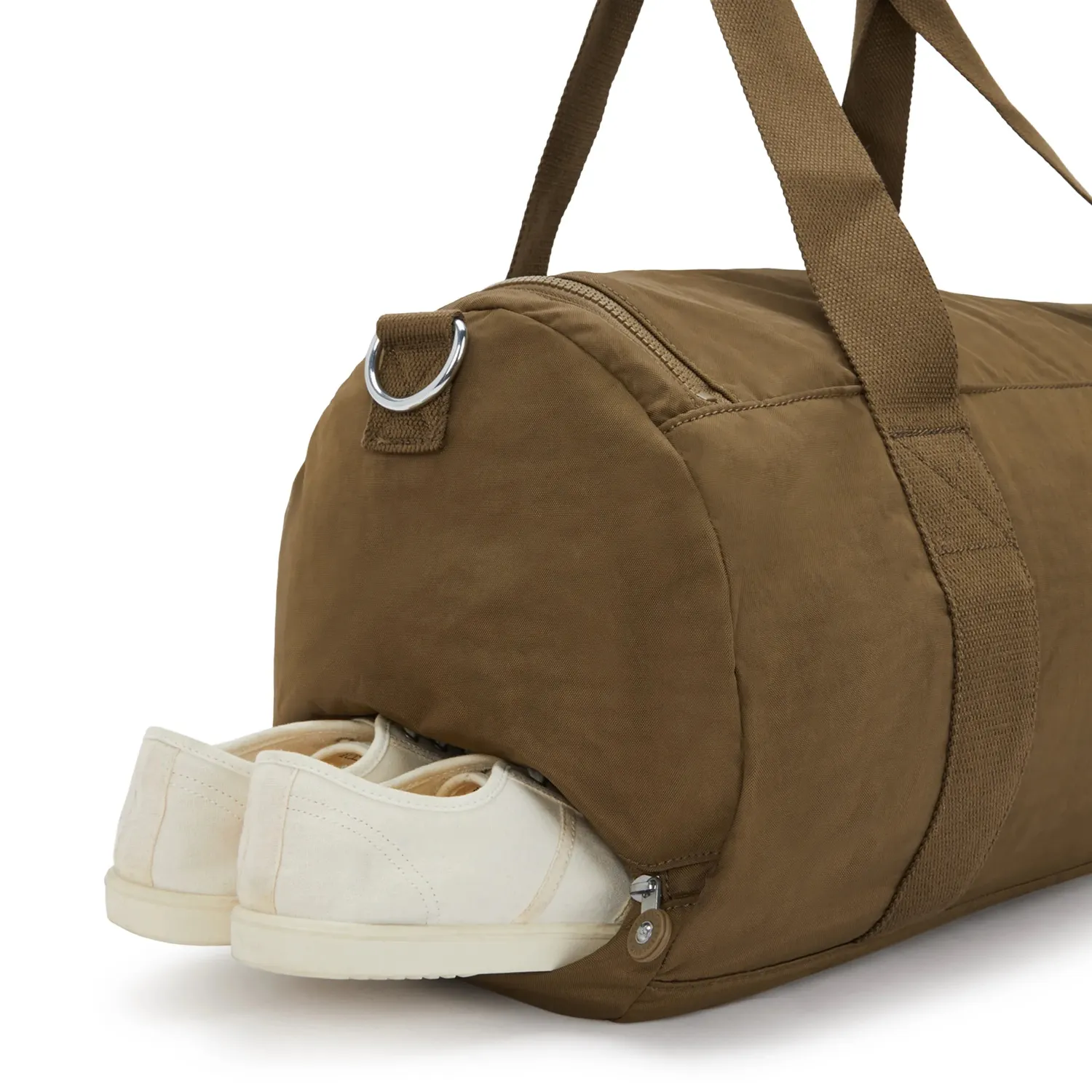 Kipling Argus S Duffeltas Smooth Khaki Klein met schoenvak