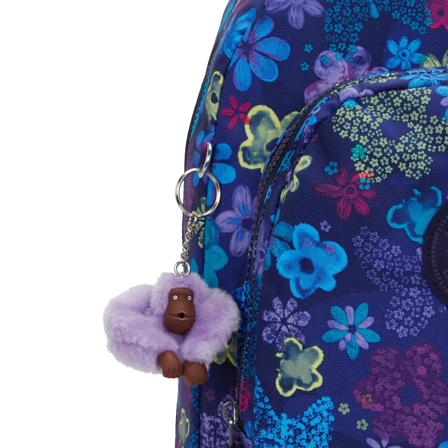 Kipling Class Room rugzak Groot Dark Flower Stamp laptop