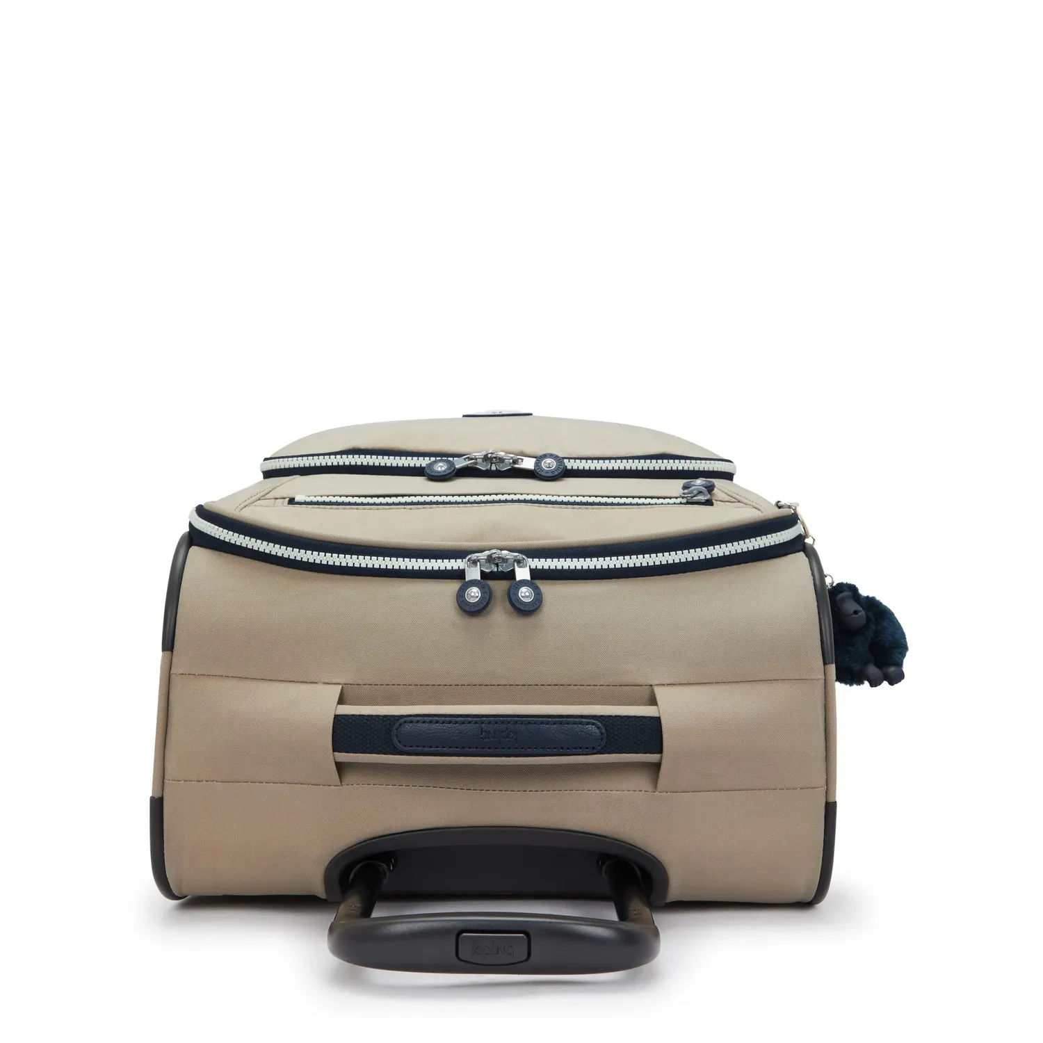 Kipling New Youri Spin S trolley soft taupe klein waterafstotend
