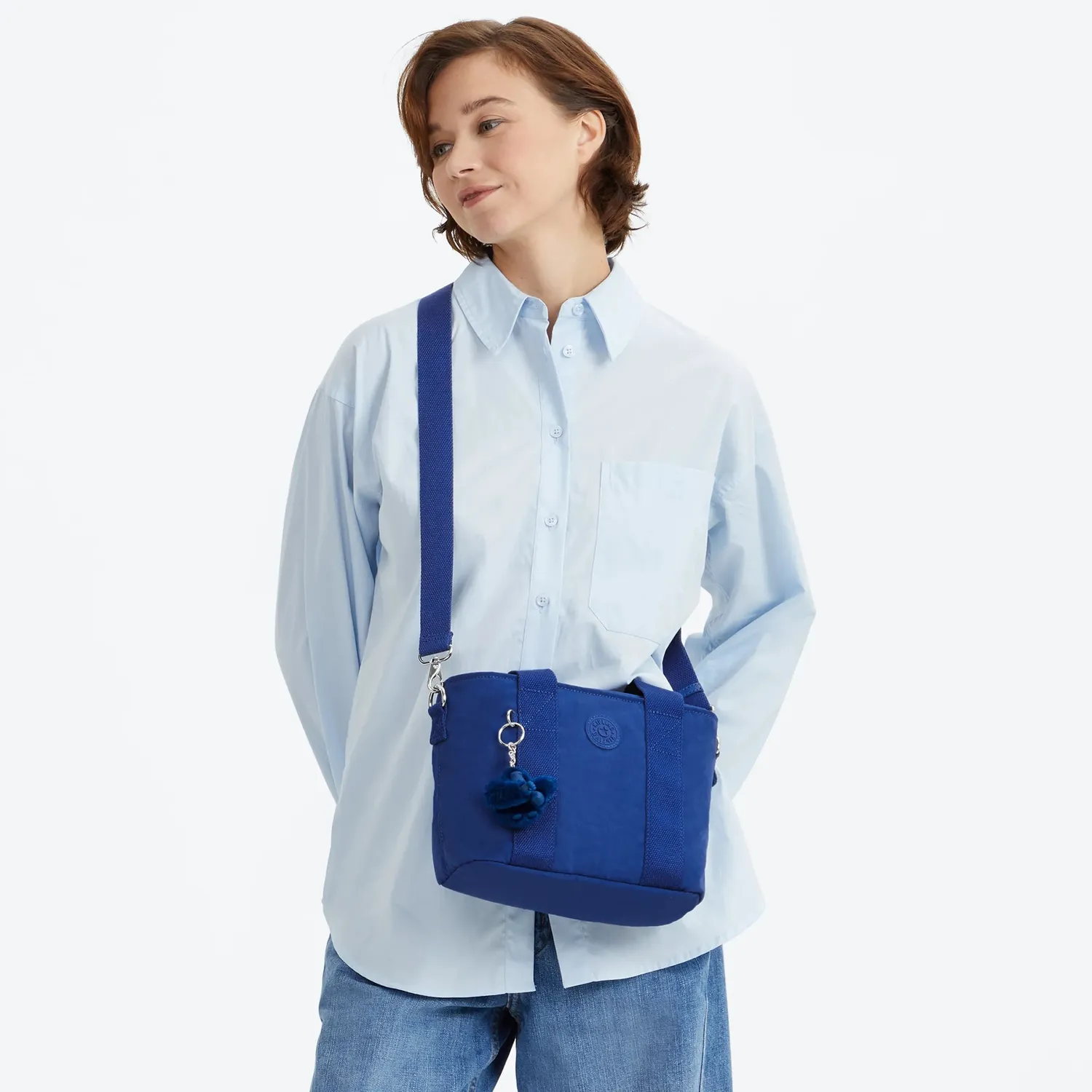 Kipling Minta schoudertas Blazing Blue klein 5 liter