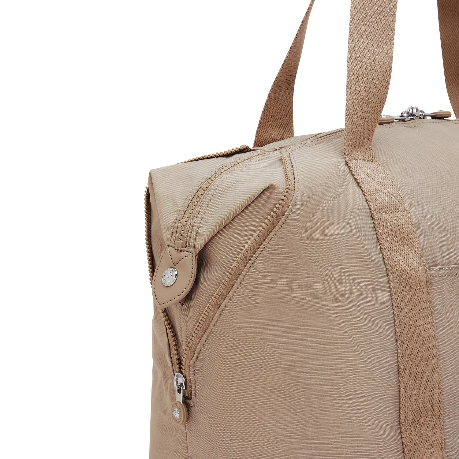 Kipling Art M handtas Tan Beige groot lichtgewicht