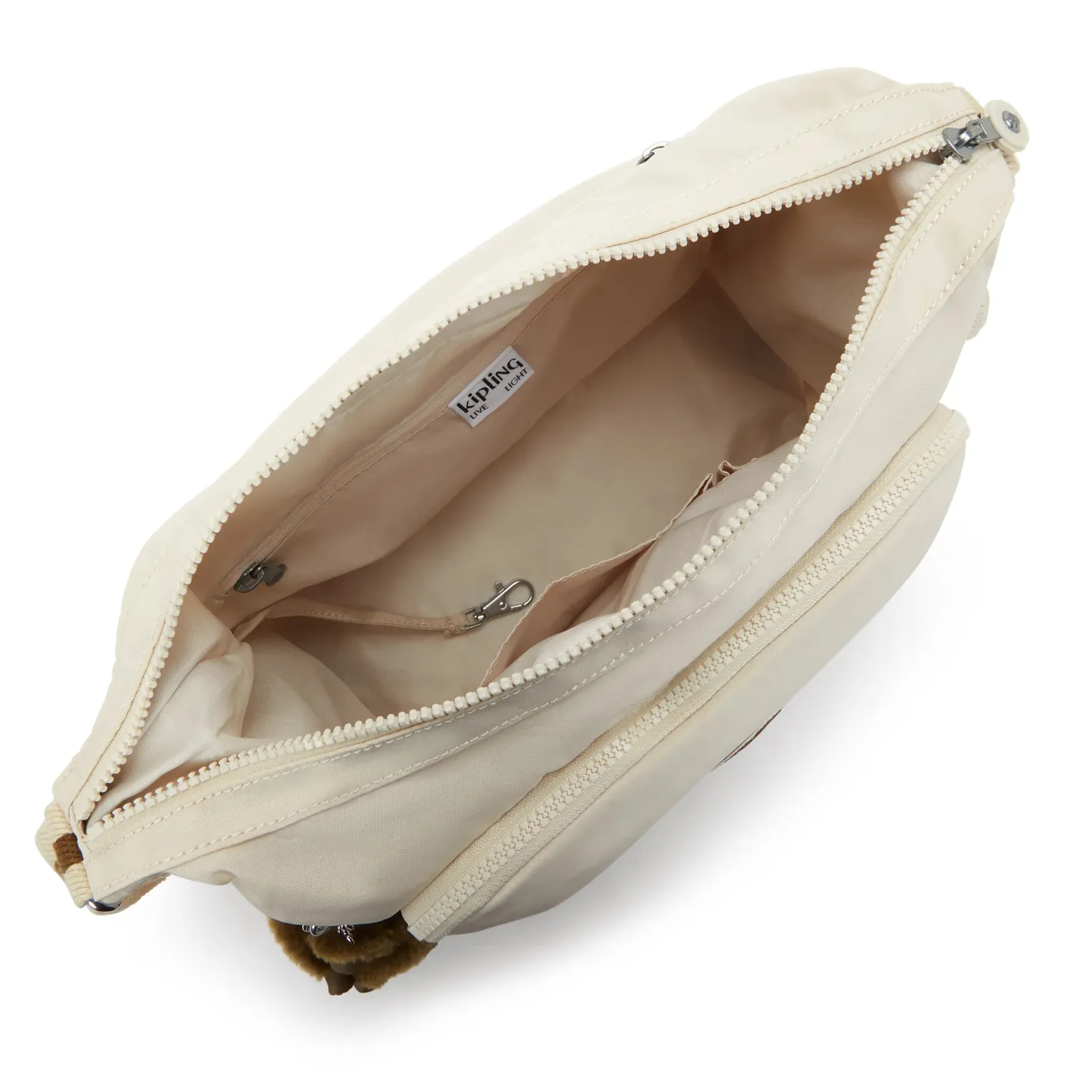 Kipling Gabb crossbodytas Groot Soft Sand lichtgewicht