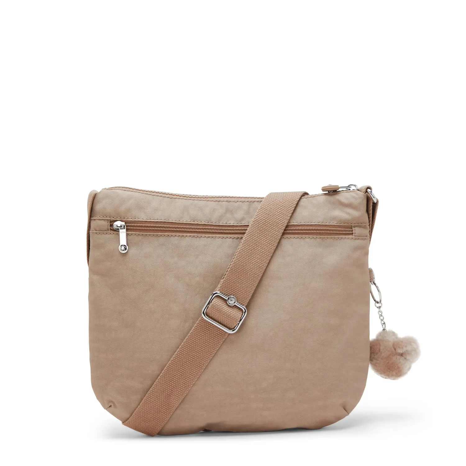 Kipling Arto schoudertas Medium Tan Beige verstelbare riem