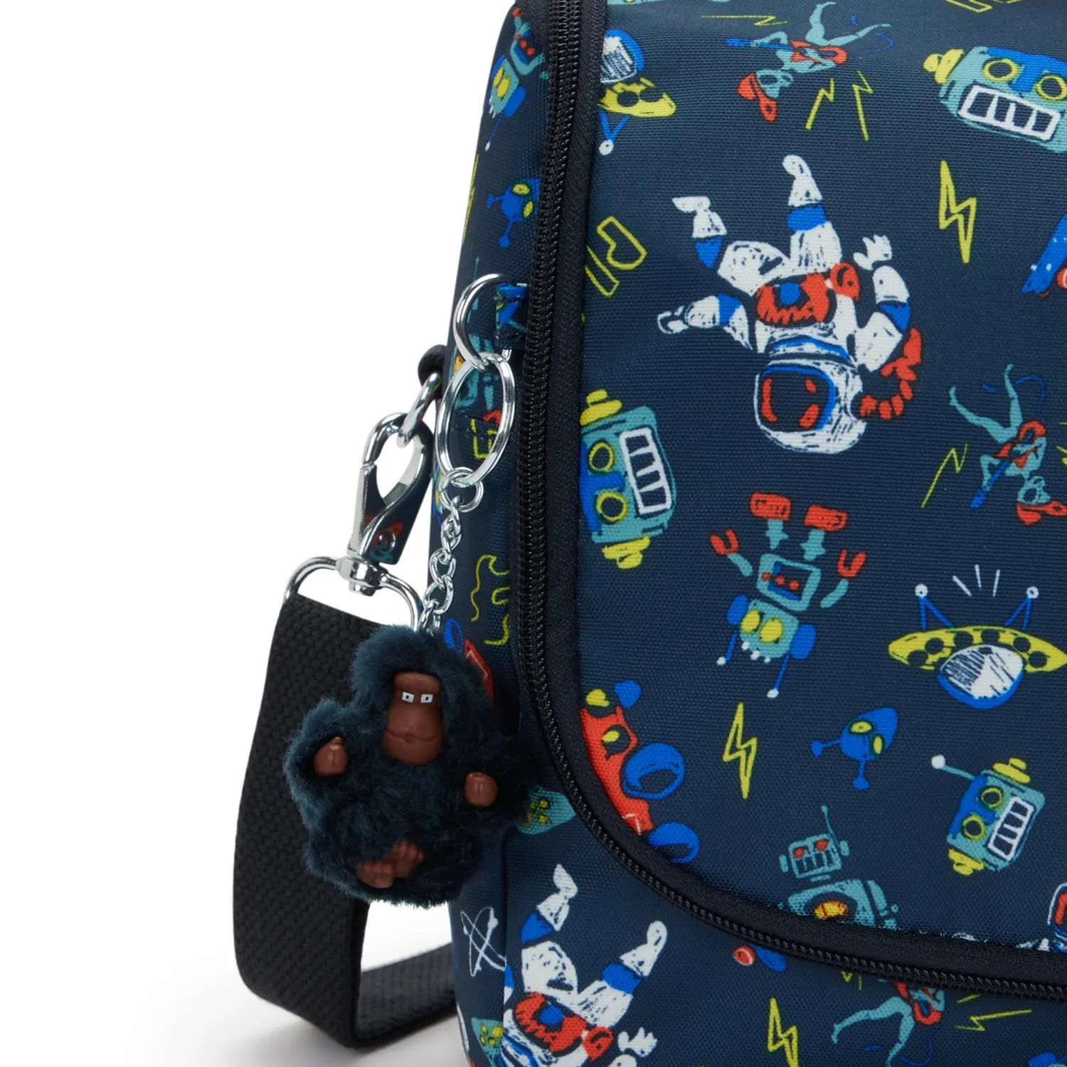 Kipling New Kichirou lunchtas Space Game Groot met print