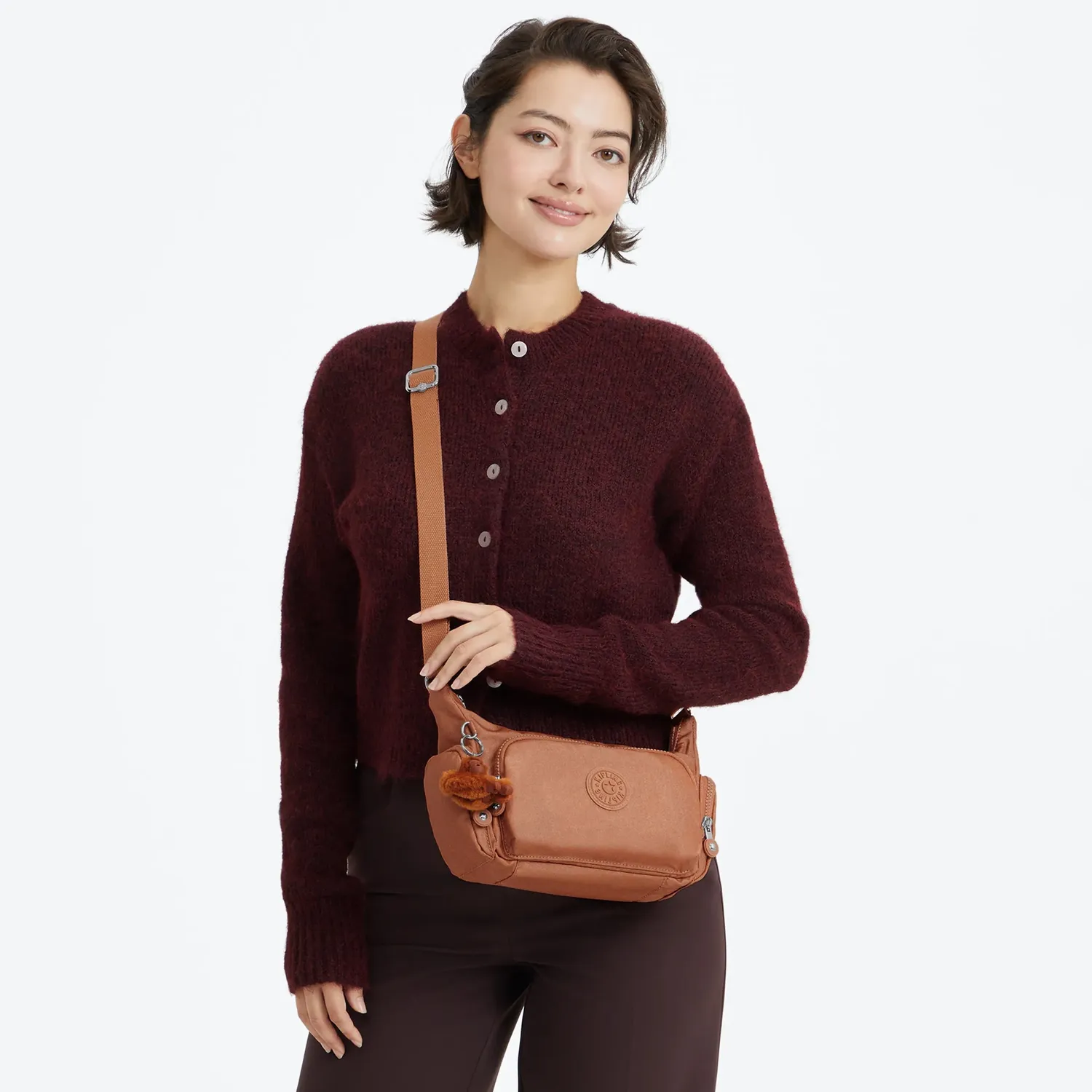 Kipling Gabbette S crossbodytas Klein Copper Glimmer compact