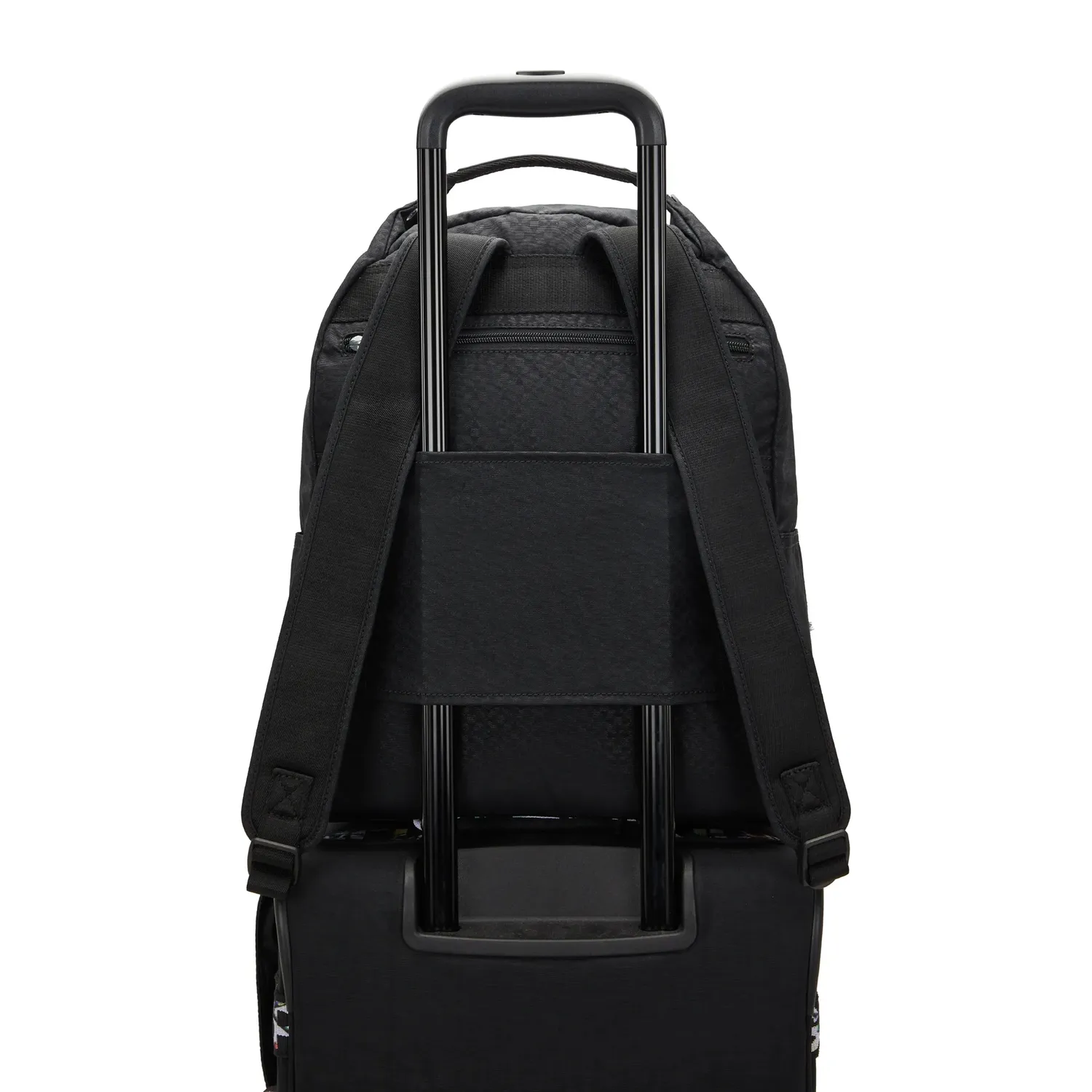 Kipling Micah rugzak Medium Echo Embossed met laptopvak