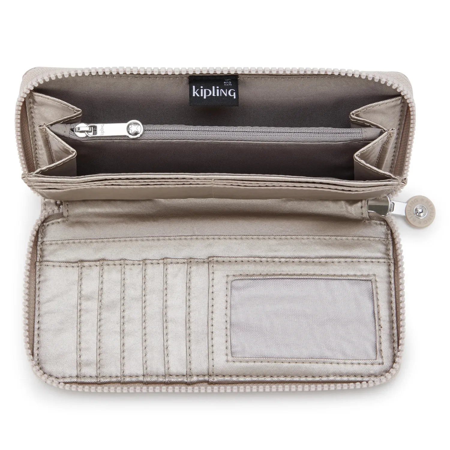 Kipling Money World portemonnee Metallic Glow groot metallic