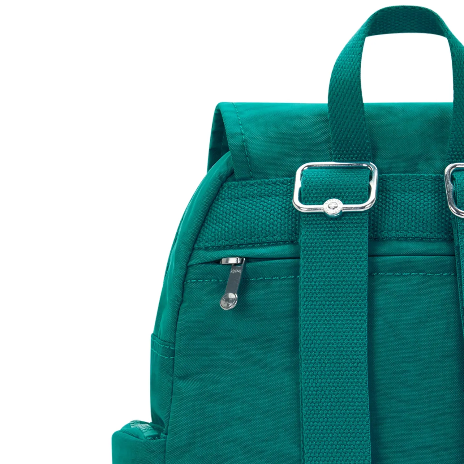 Kipling City Zip S rugzak Klein Outspoken Green met klep
