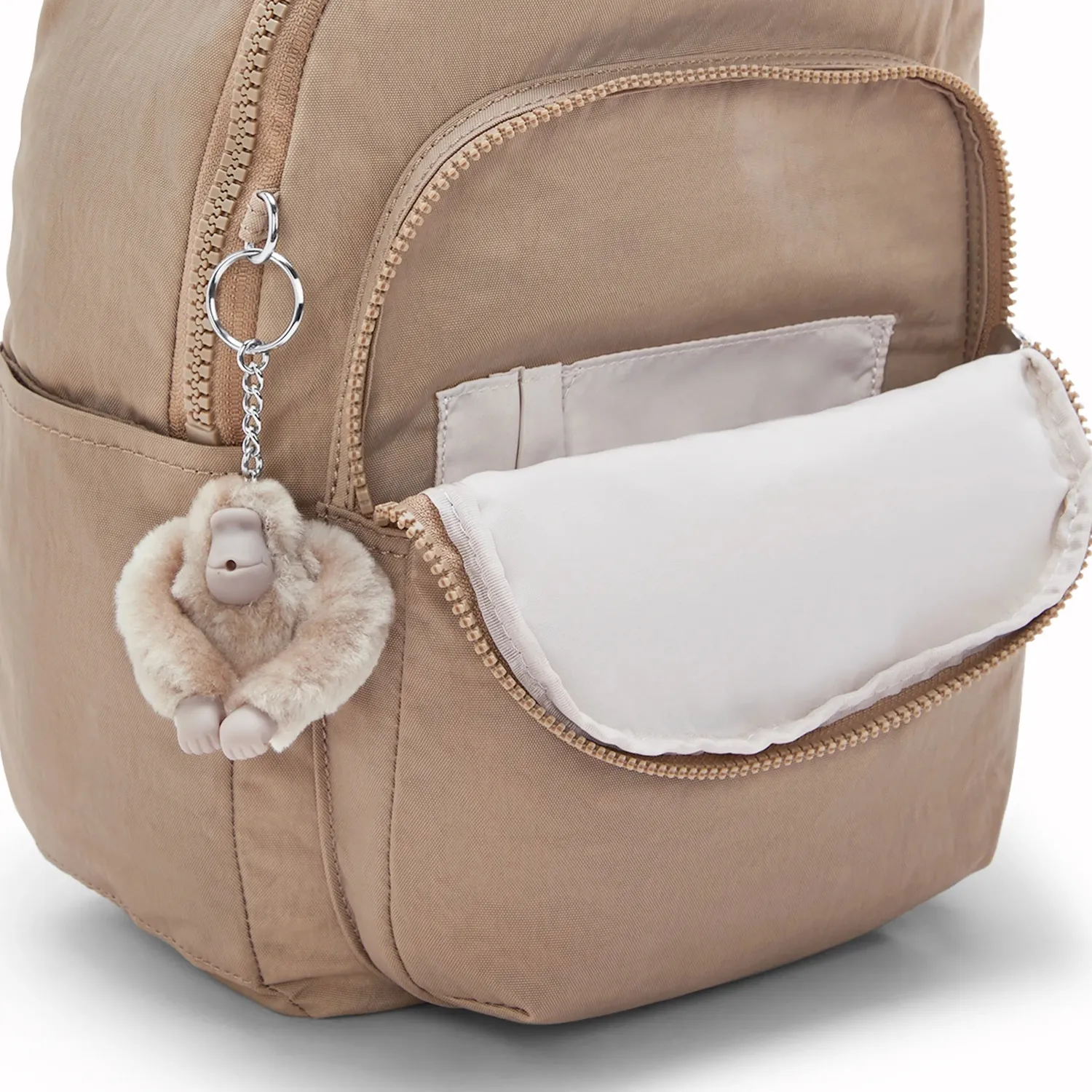 Kipling Seoul S kleine rugzak Tan Beige 11 inch