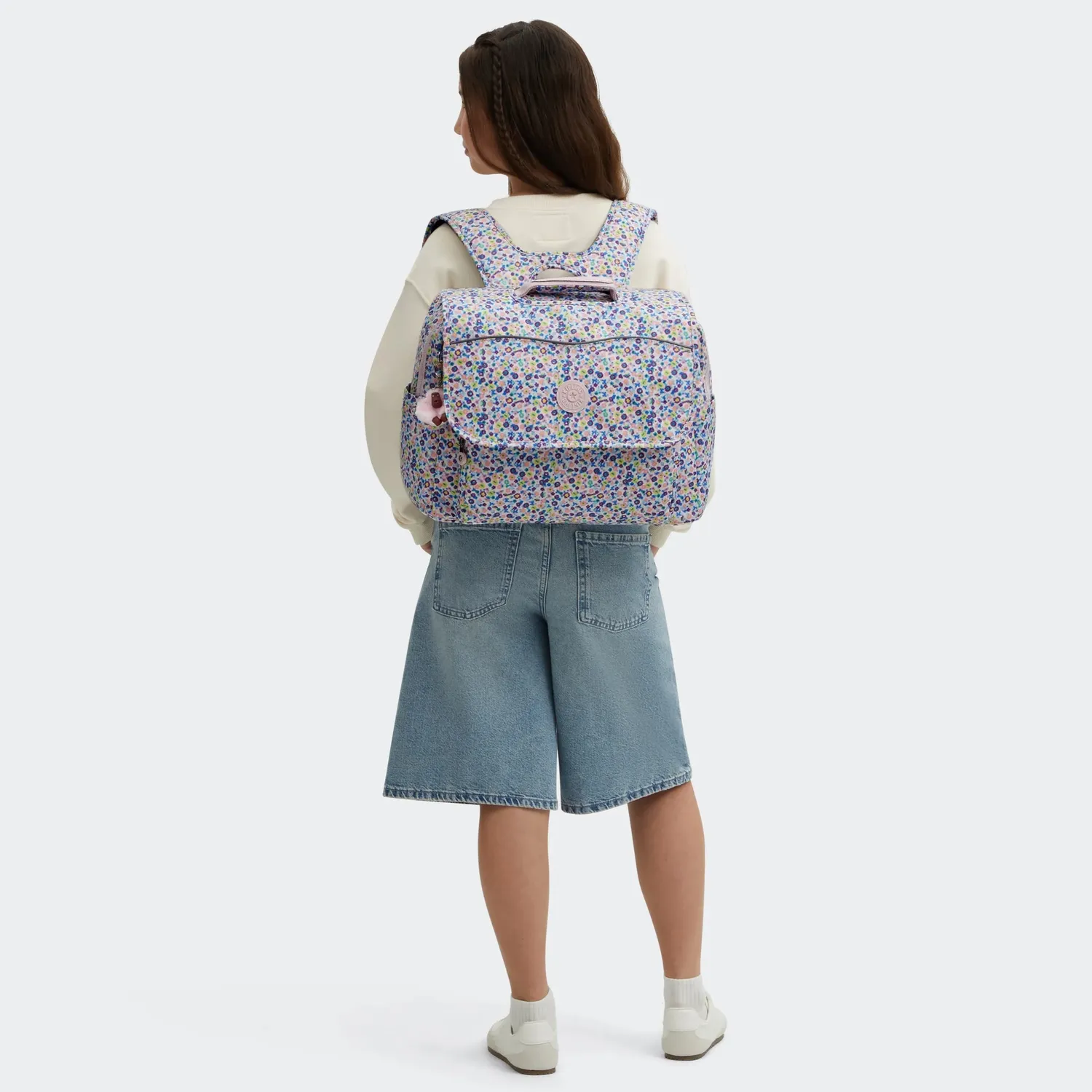 Kipling Codie L schoolrugzak Digi Flower Print groot A4