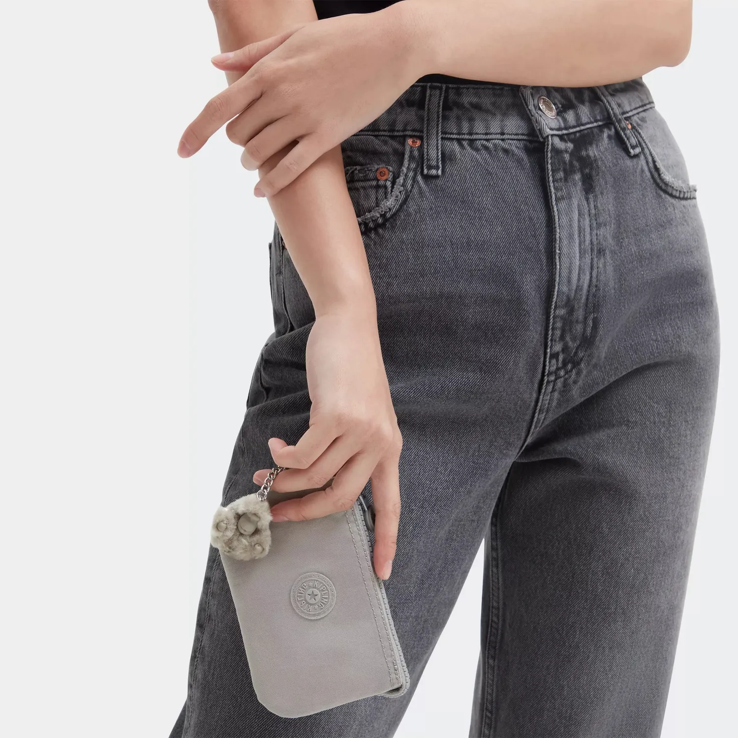 Kipling Creativity S portemonnee Grey Gris klein grijs