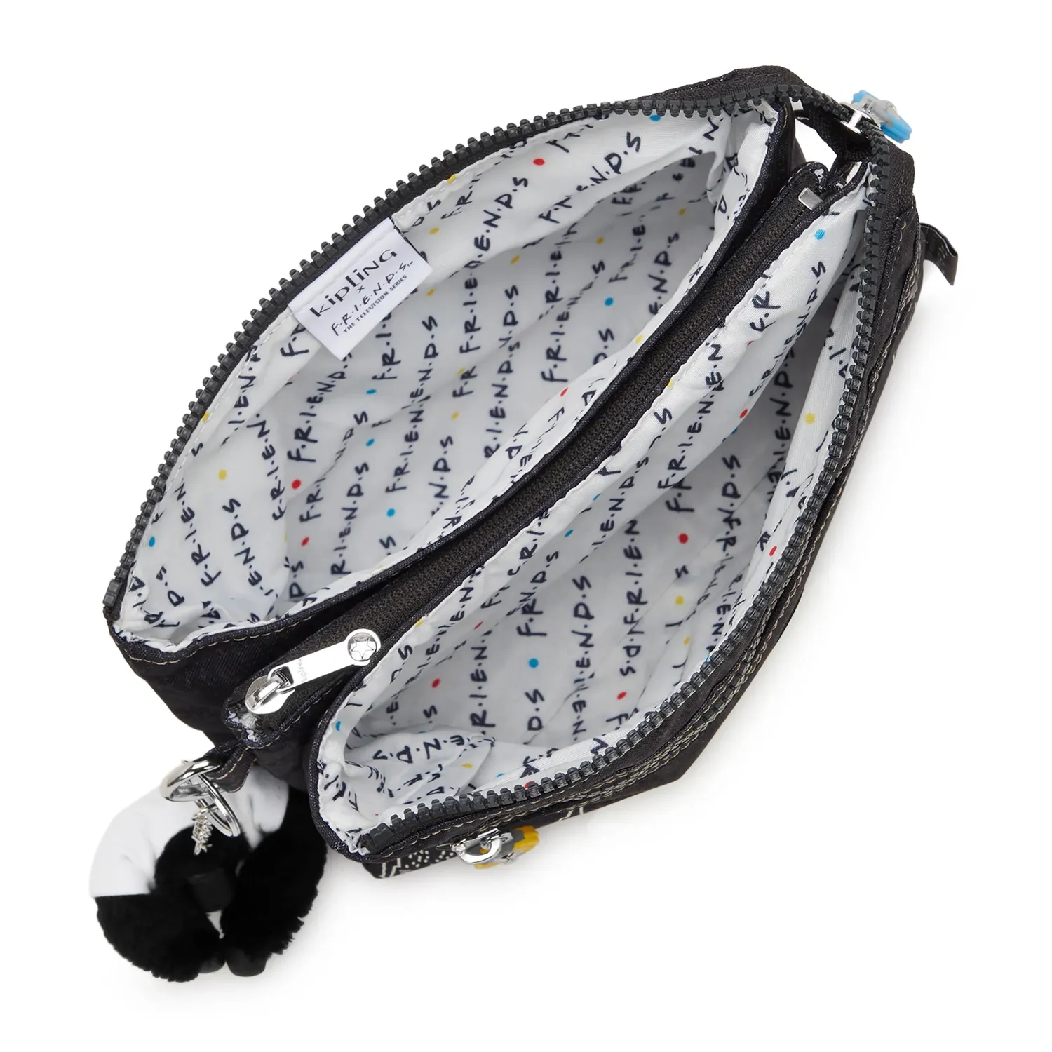 Kipling Riri Zip crossbodytas Skyline Black klein waterafstotend