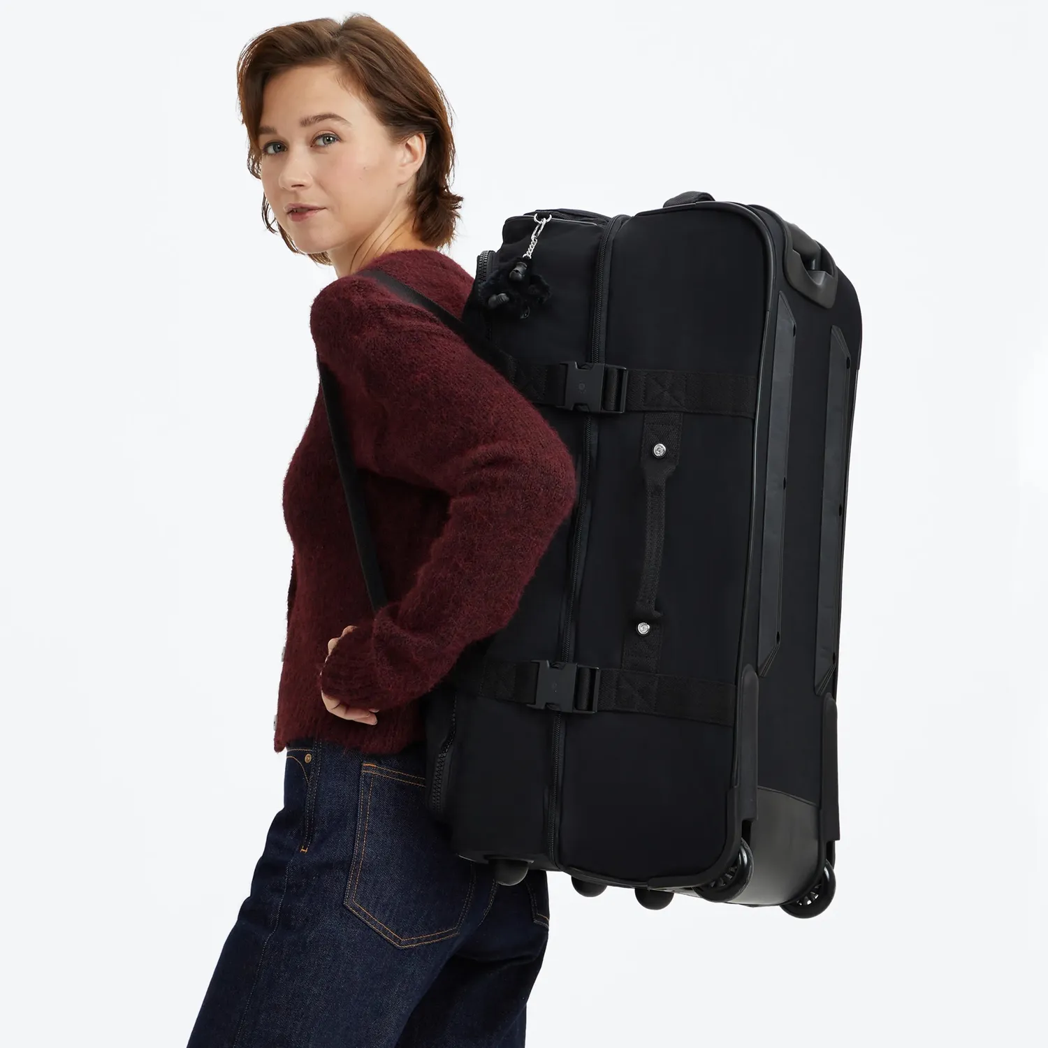 Kipling Teagan M koffer Medium Black Noir licht