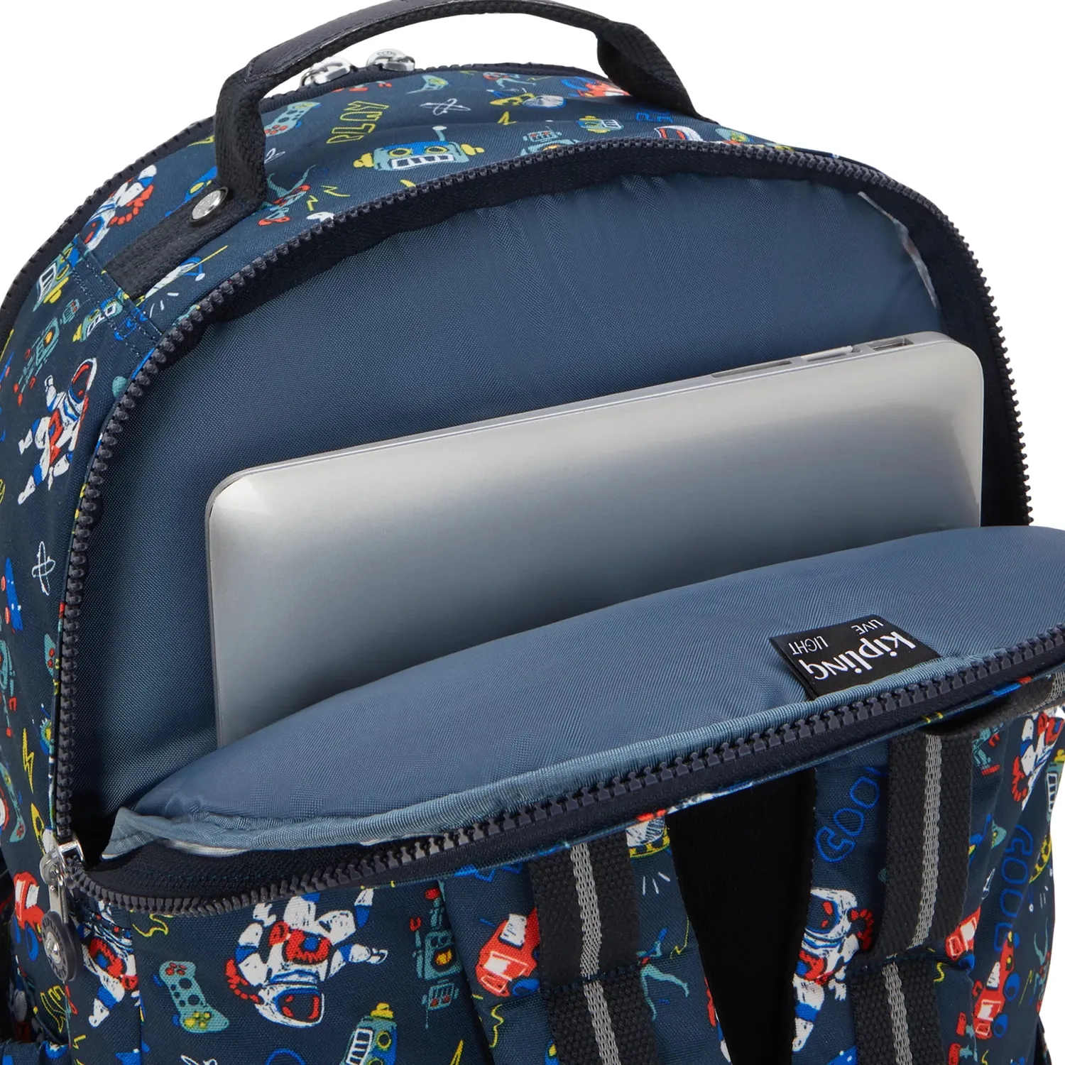 Kipling Seoul College Extra rugzak Groot Space Game