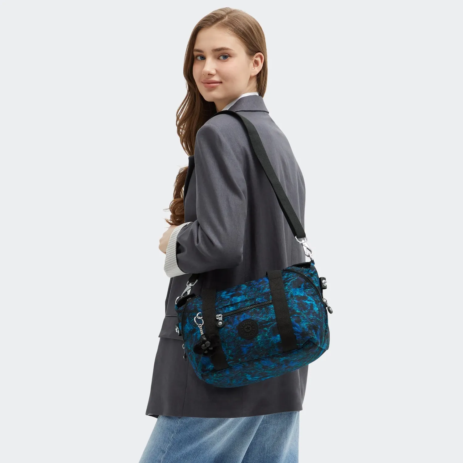Kipling Art Mini schoudertas Blending Blues klein lichtgewicht