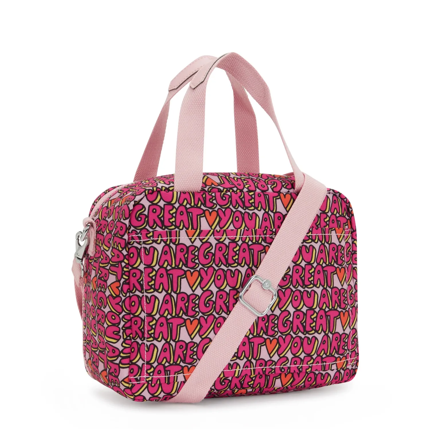 Kipling Miyo lunchtas U R Great Print geïsoleerd
