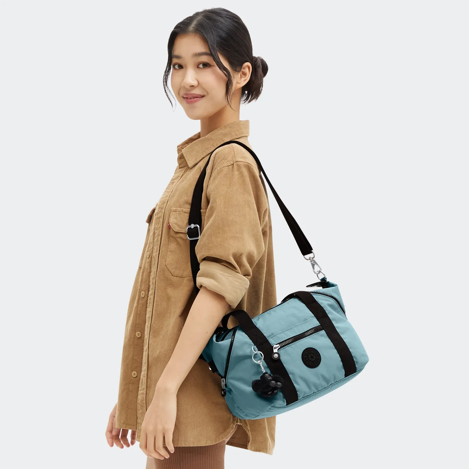 Kipling Art Mini schoudertas Muted Sage Combo Klein dagelijks