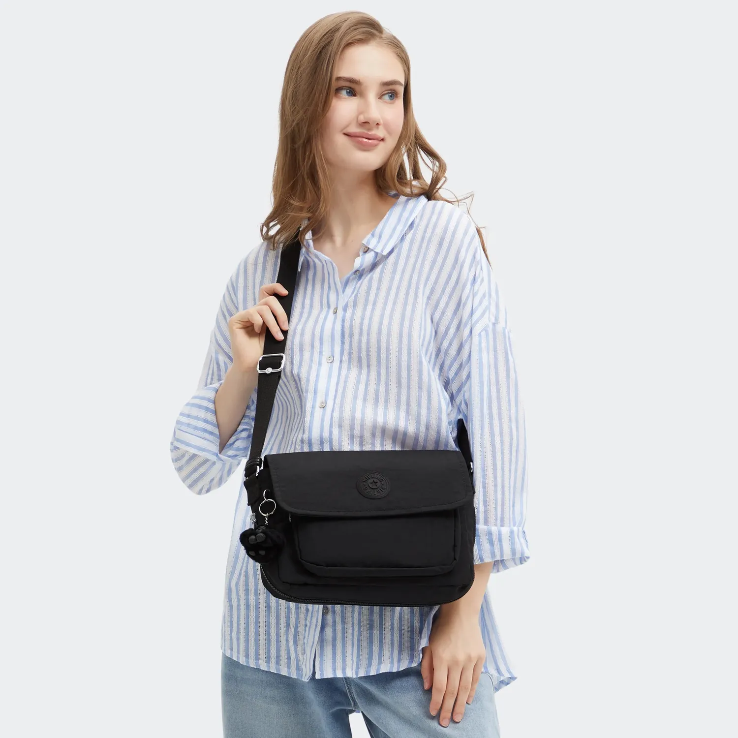 Kipling Dalma crossbody Medium black noir handsfree
