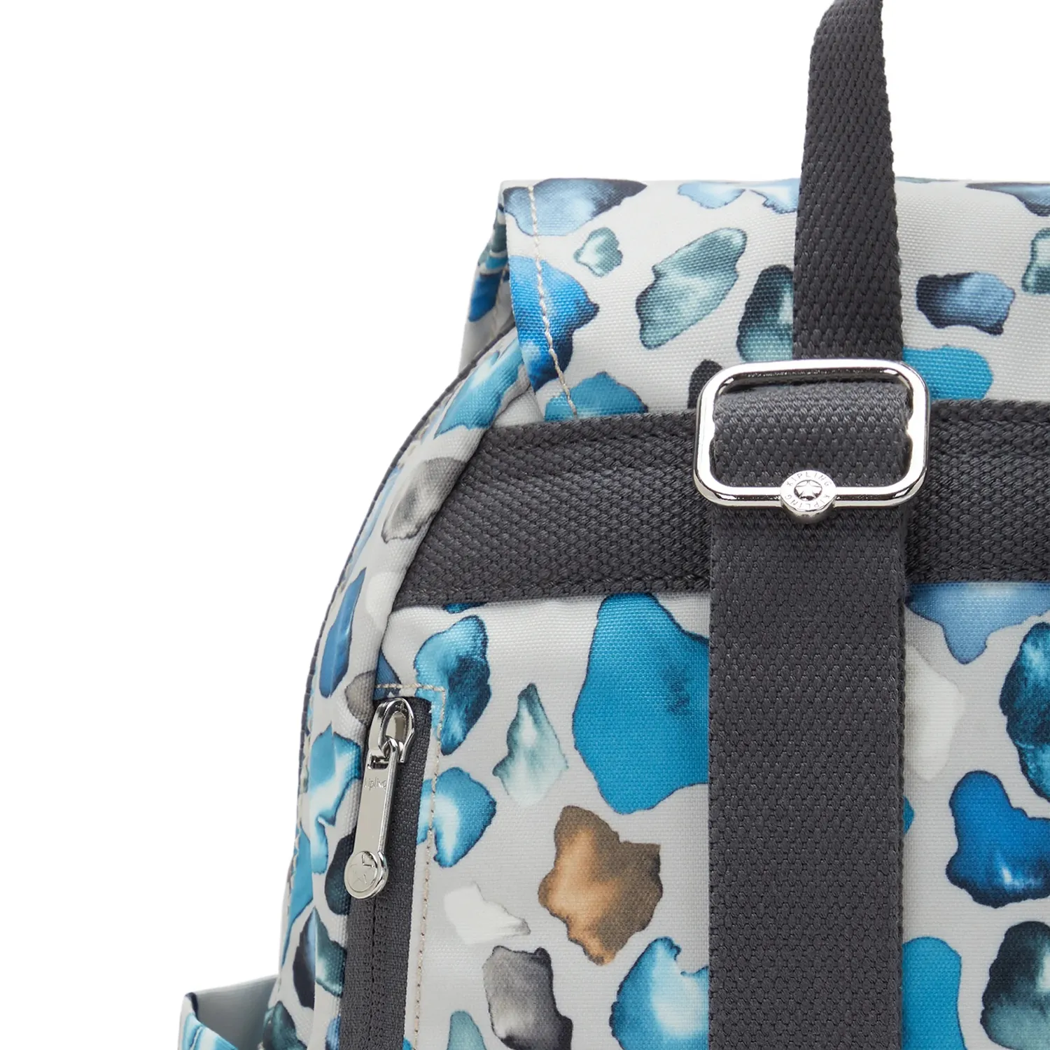 Kipling City Pocket S rugzak Mineral Stone klein met klep