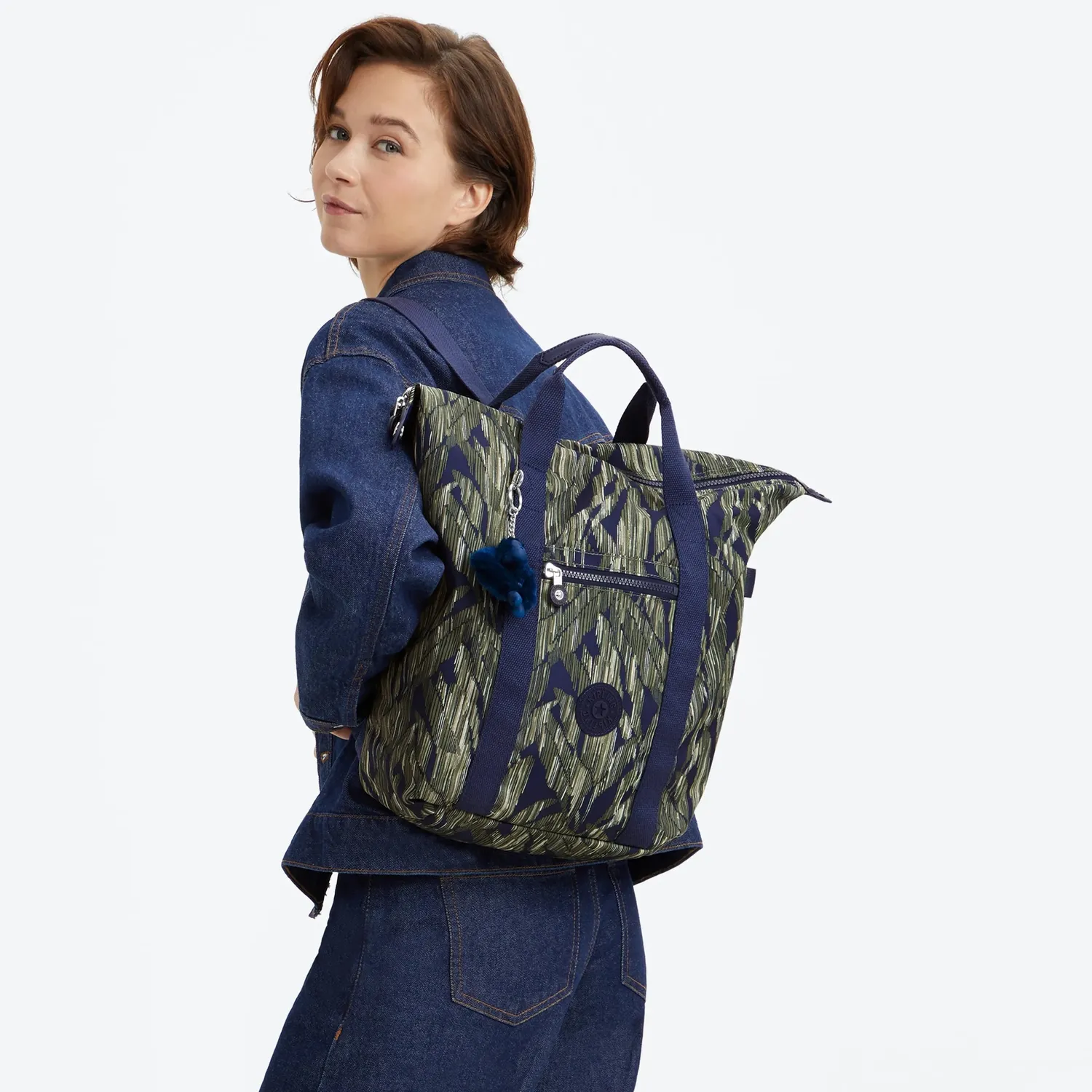 Kipling New Art rugzak Medium Striped Grasses 15 inch
