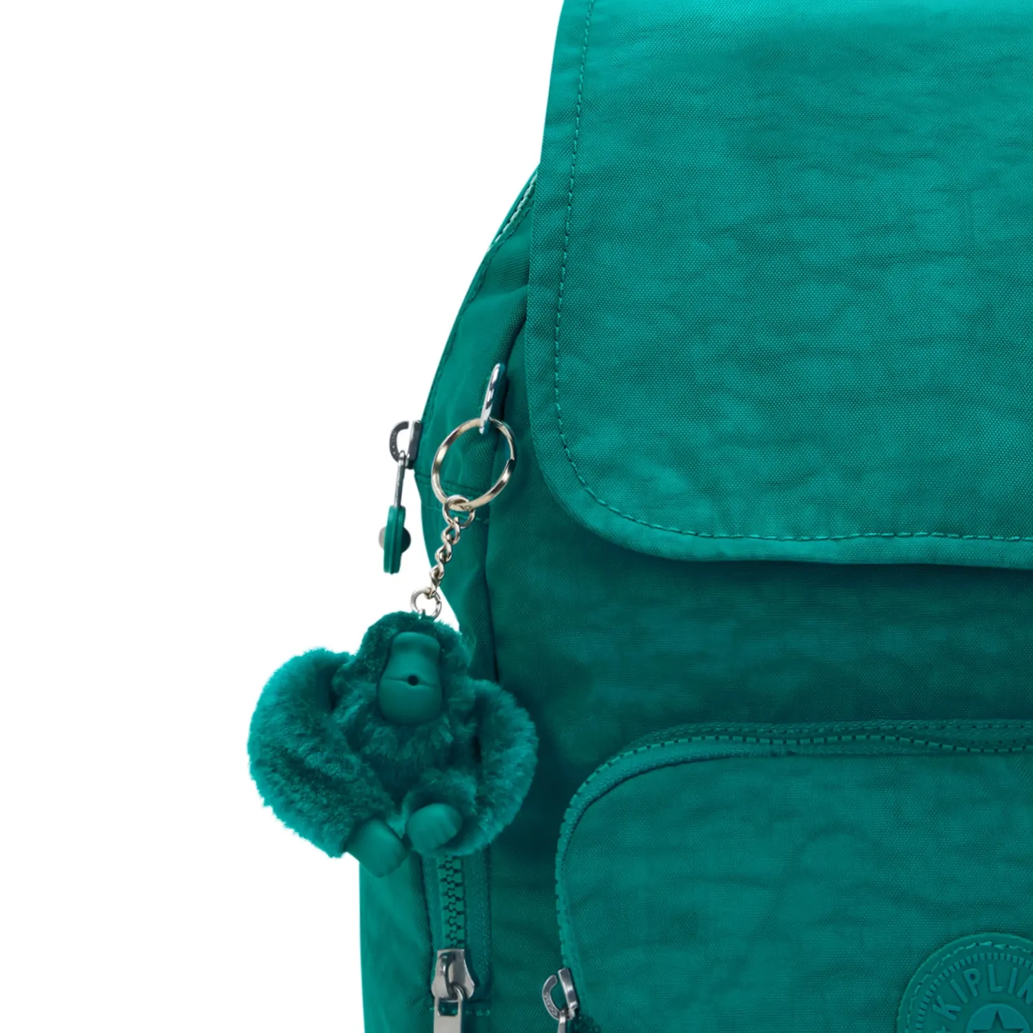Kipling City Zip S rugzak Klein Outspoken Green met klep