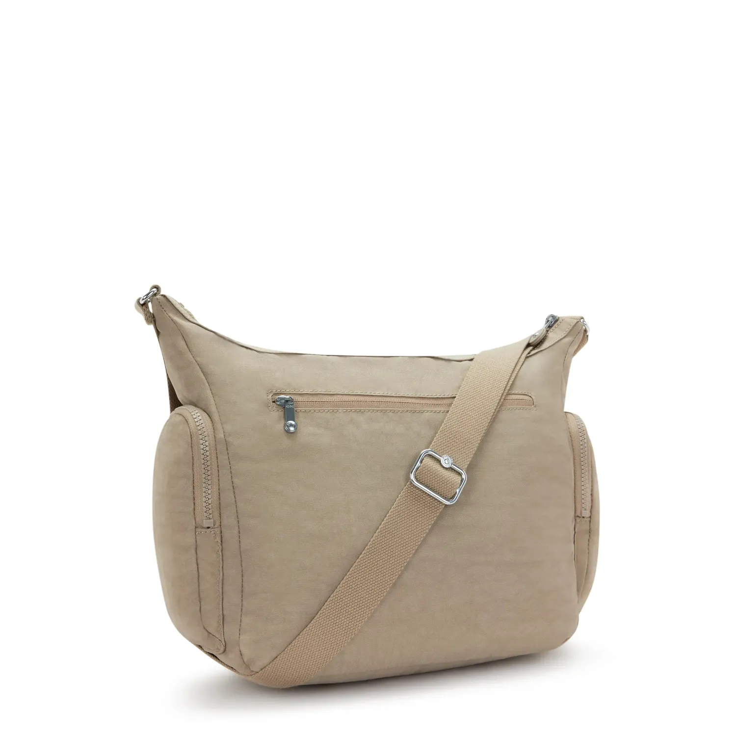 Kipling Gabb crossbodytas Groot Soft Taupe veel vakken