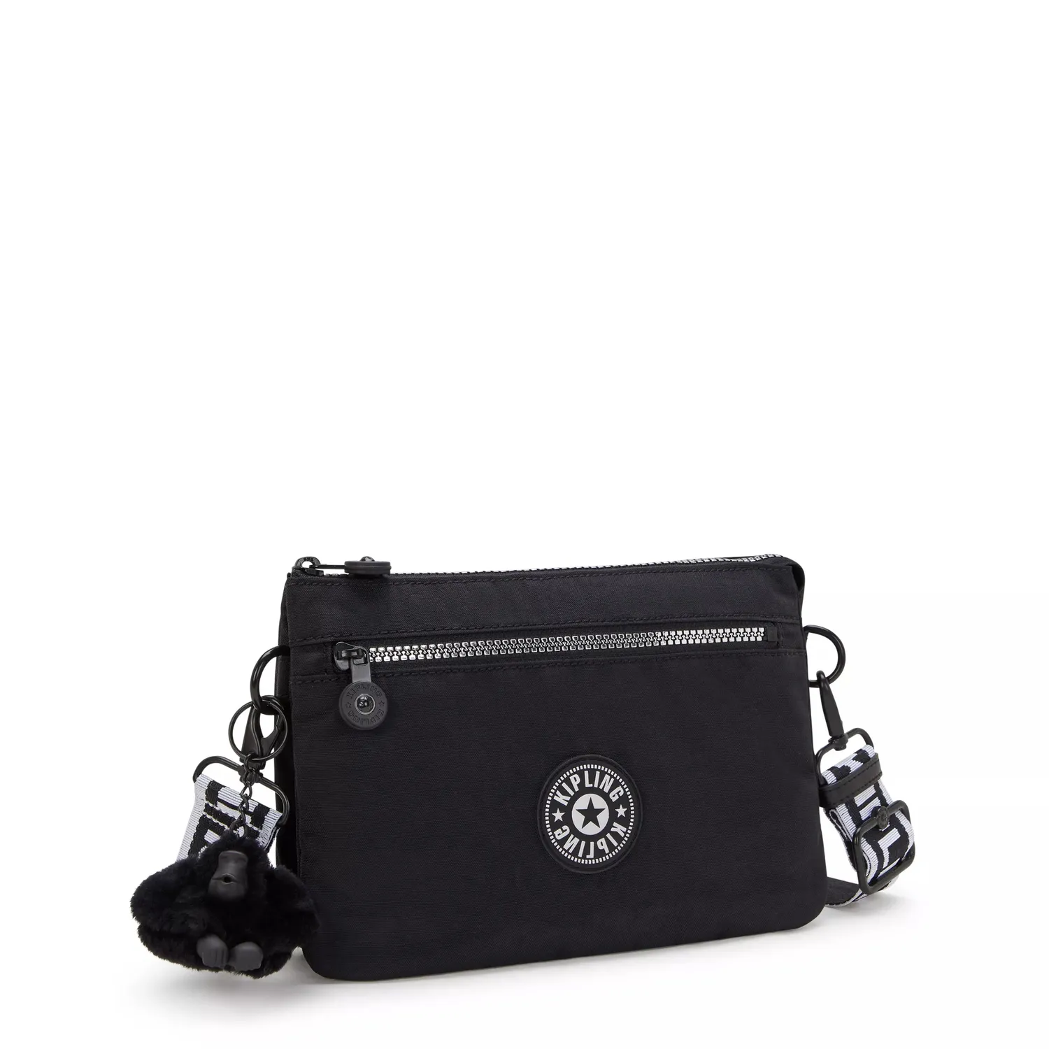 Kipling Riri Zip crossbodytas Glorious Silver klein waterafstotend