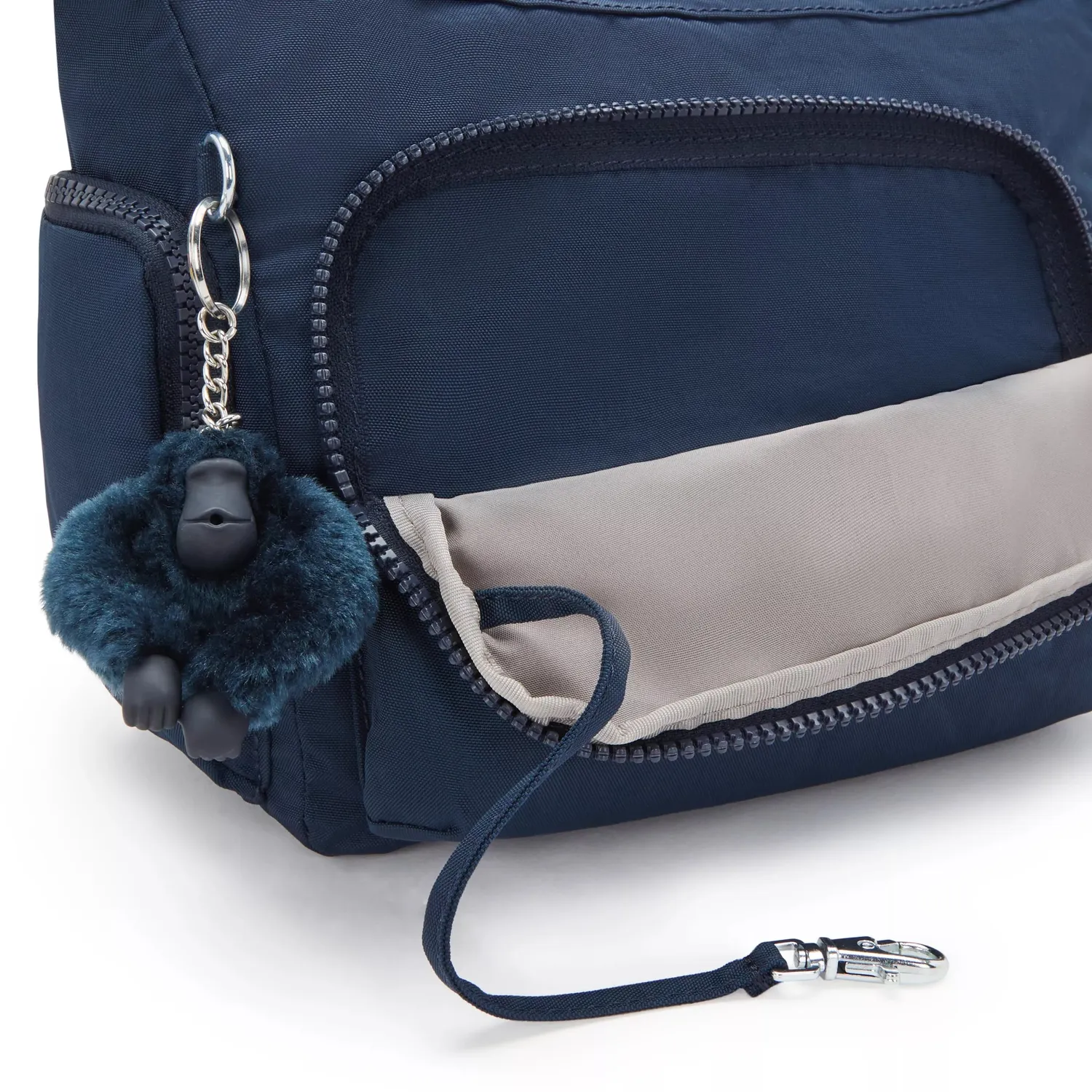 Kipling Gabb S crossbodytas Blue Bleu 2 medium met sleutelkoord