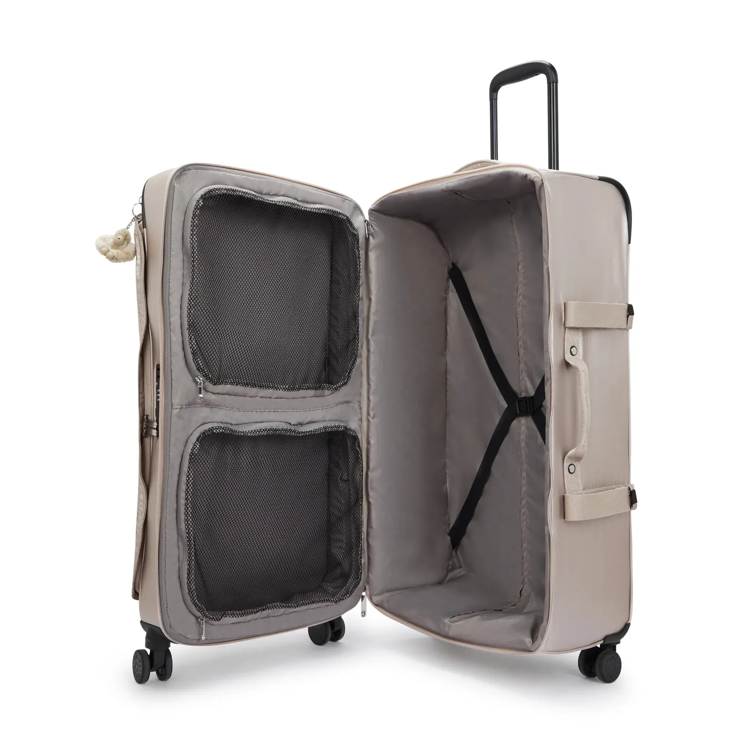 Kipling Spontaneous L koffer Groot Metallic Glow 4 wielen
