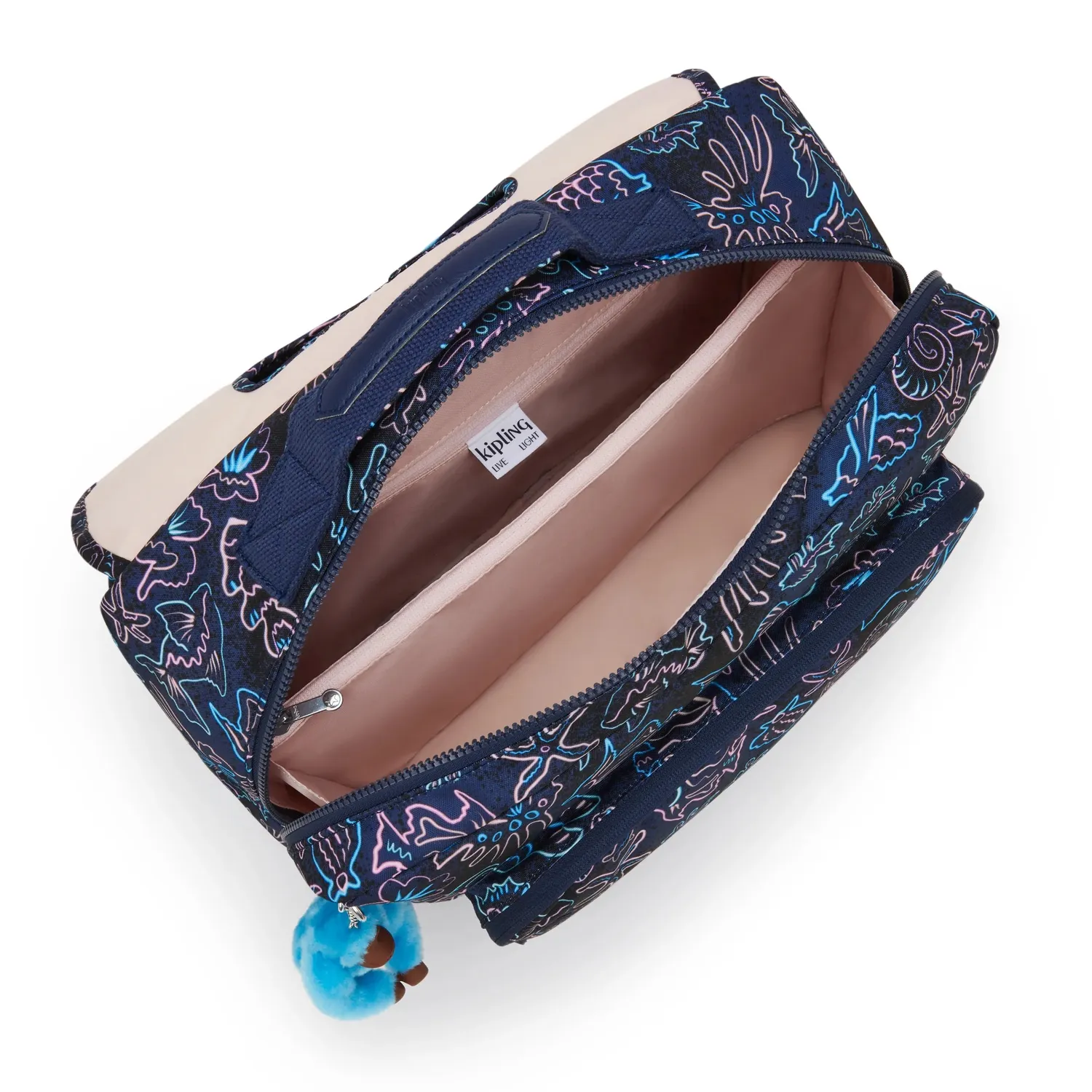 Kipling Codie L schooltas Groot Disco Fish A4