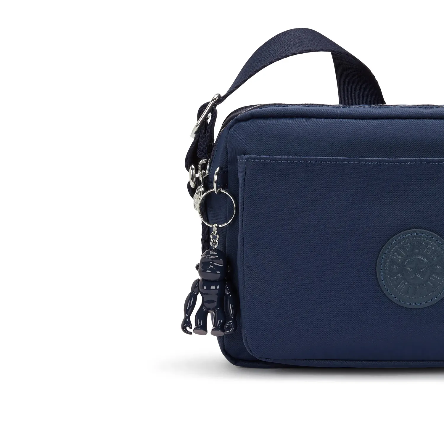Kipling Abanu M crossbody Infinite Blue met voorvak