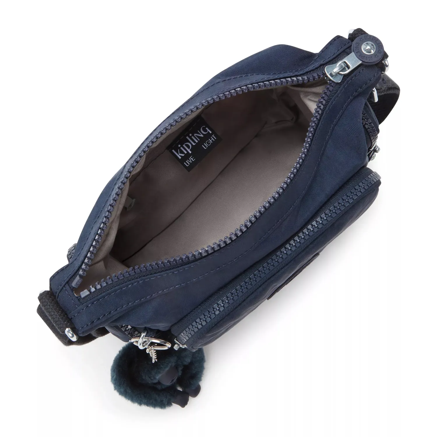 Kipling Gabbie Mini schoudertas klein Blue Bleu 2 waterafstotend