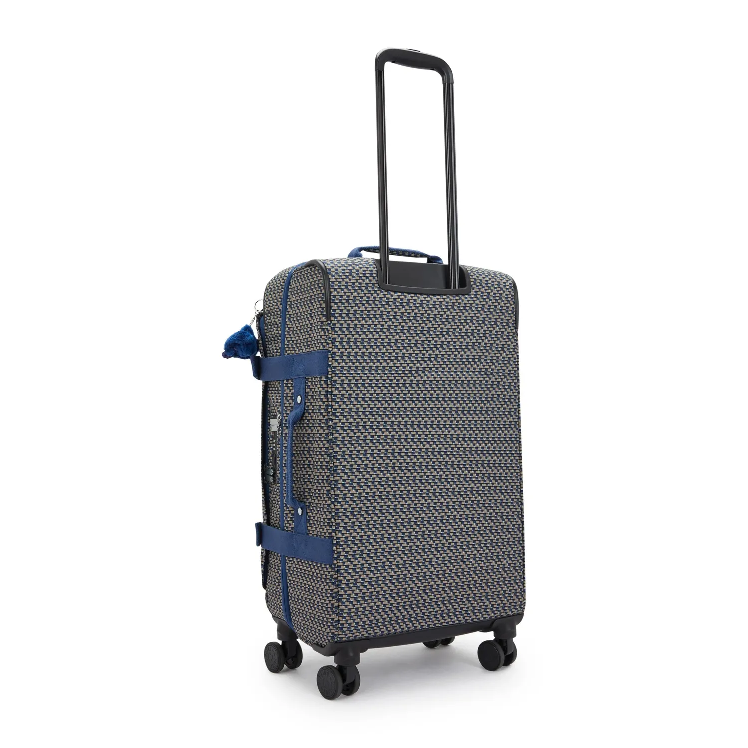 Kipling Spontaneous M koffer medium blue on wire TSA