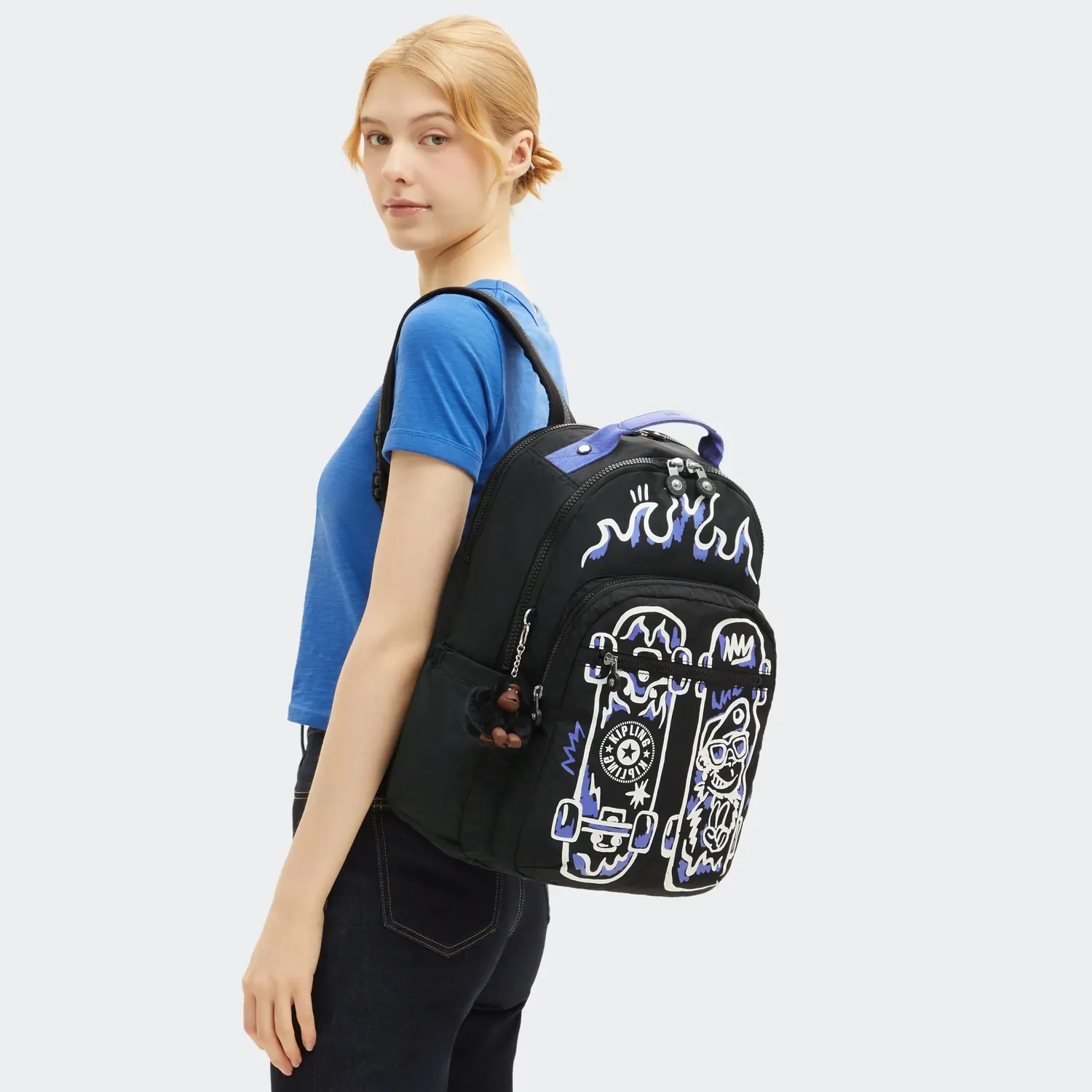 Kipling Seoul Lap rugzak Fire Skate 15 inch laptop