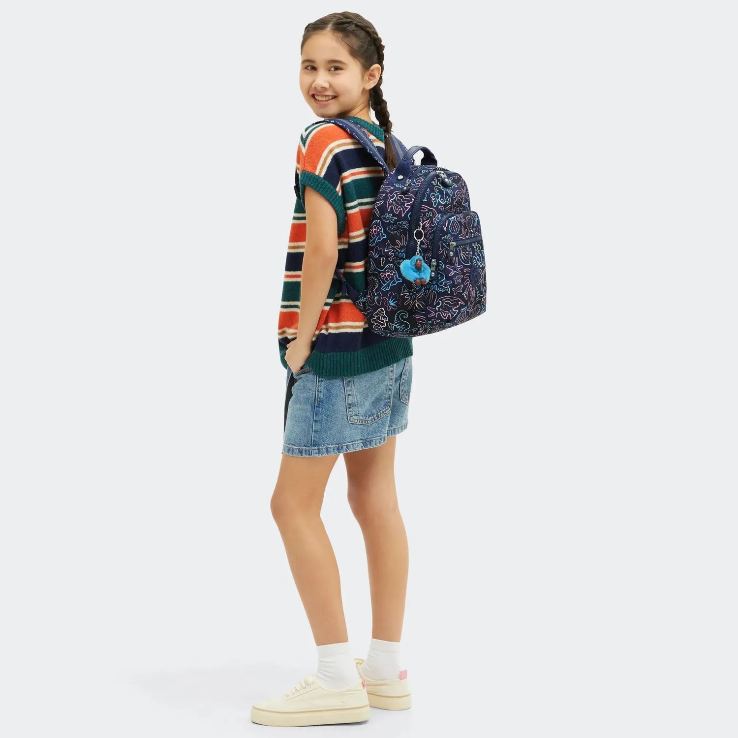 Kipling Seoul S kleine rugzak Disco Fish 11 inch