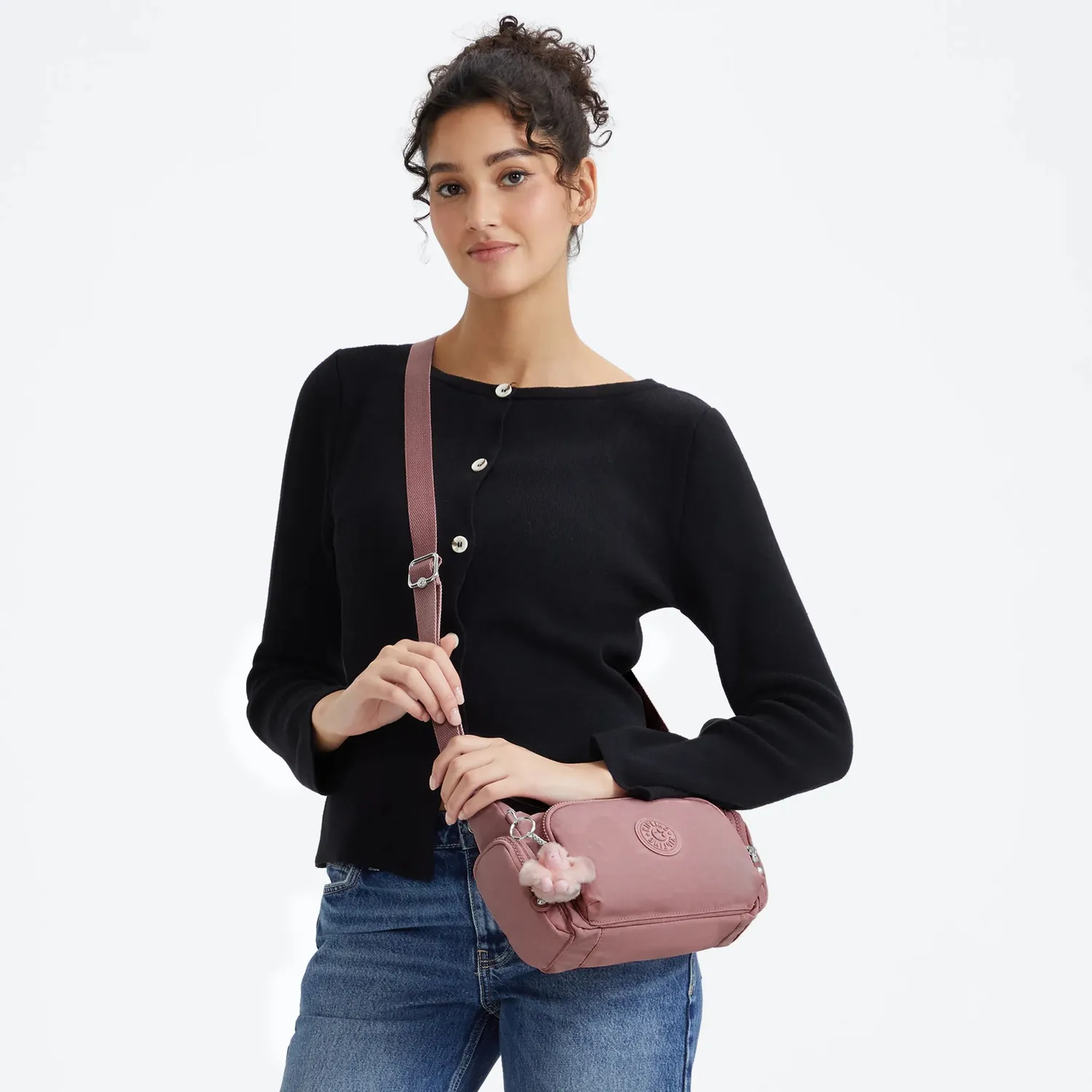 Kipling Gabbette S crossbodytas Smoky Blush klein licht