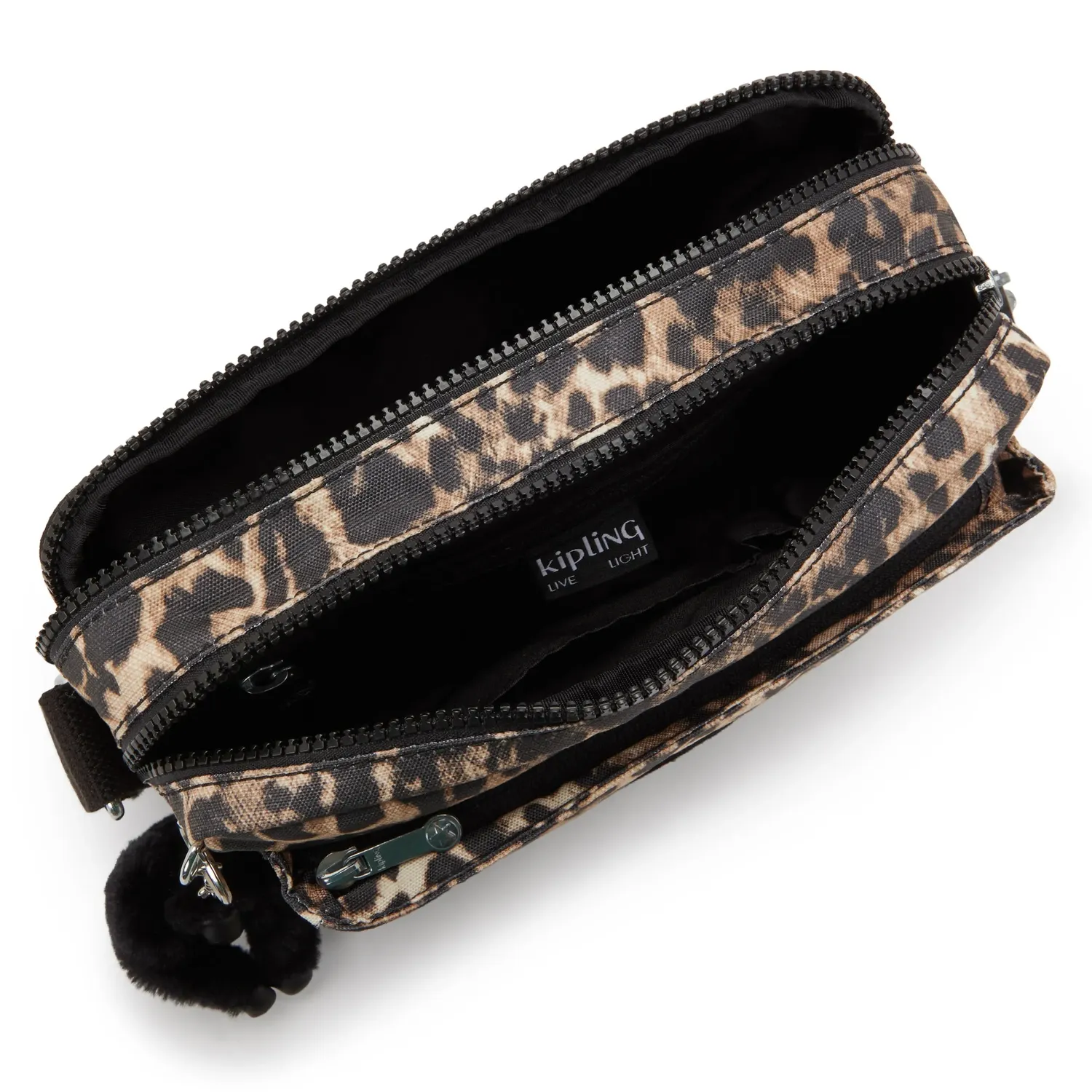 Kipling Abanu M schoudertas Medium Wild Leopard dierenprint