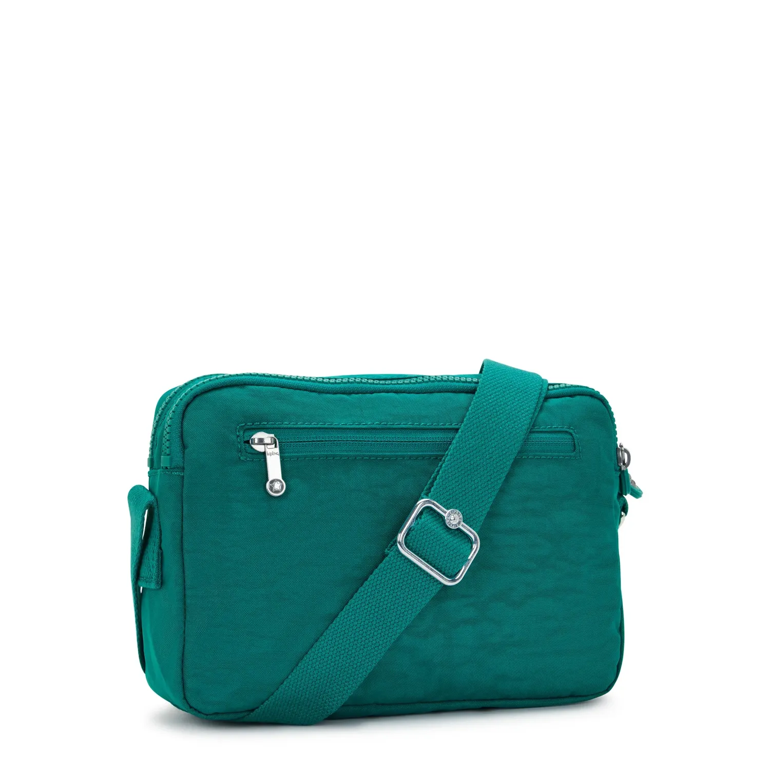 Kipling Abanu M crossbody tas Outspoken Green Medium dubbel vak