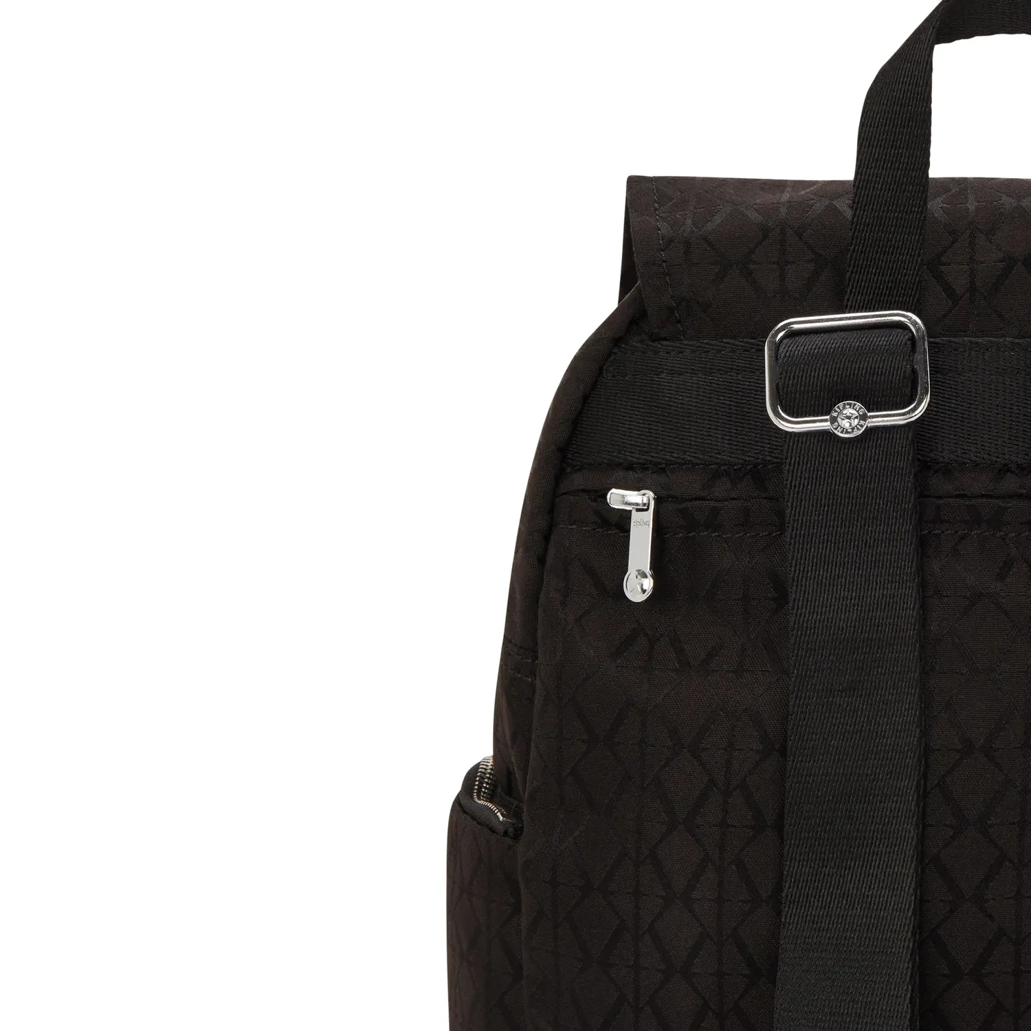 Kipling City Zip S rugzak Klein Noir Sign Jq stevige rits