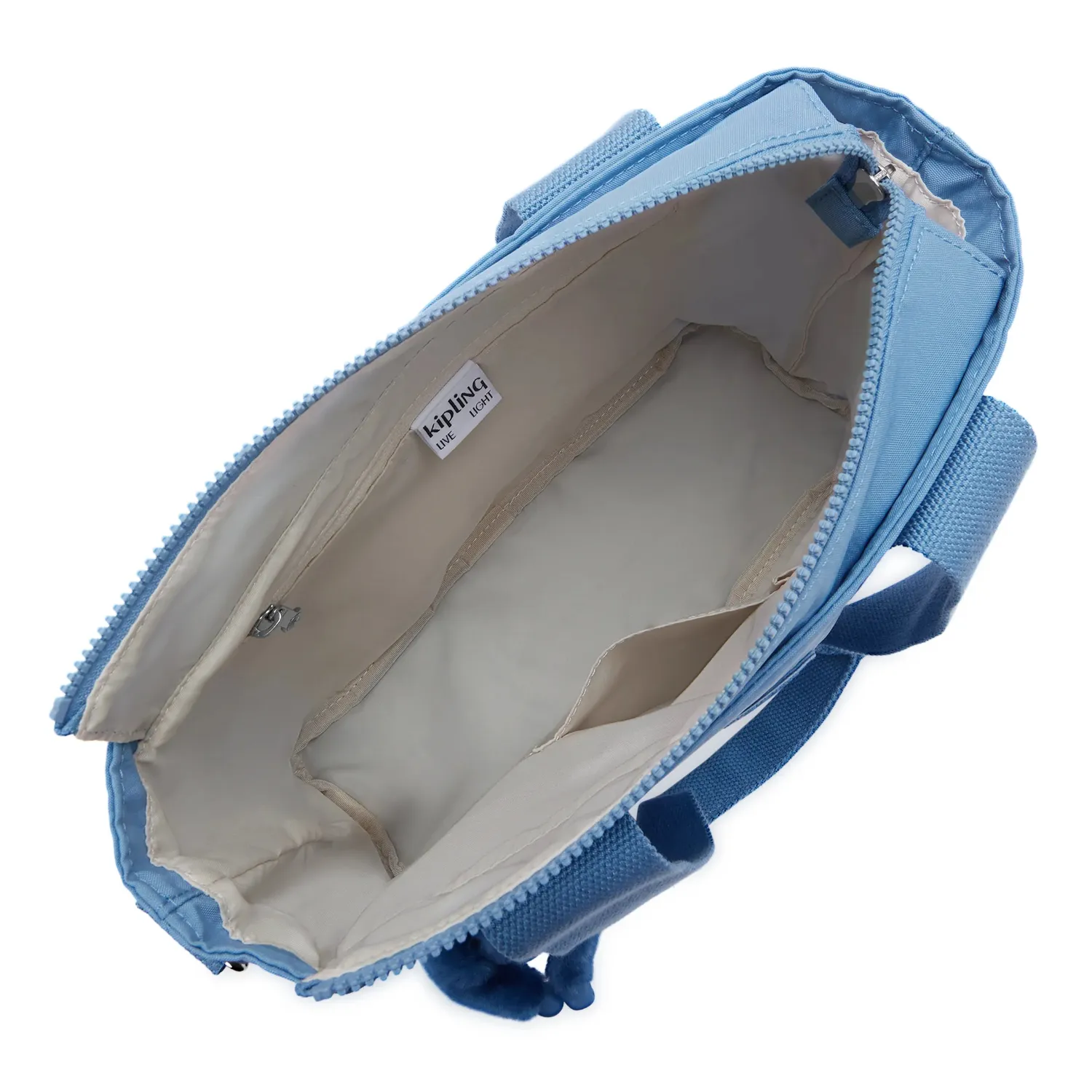 Kipling Minta M Up shopper vintage blue medium met rits