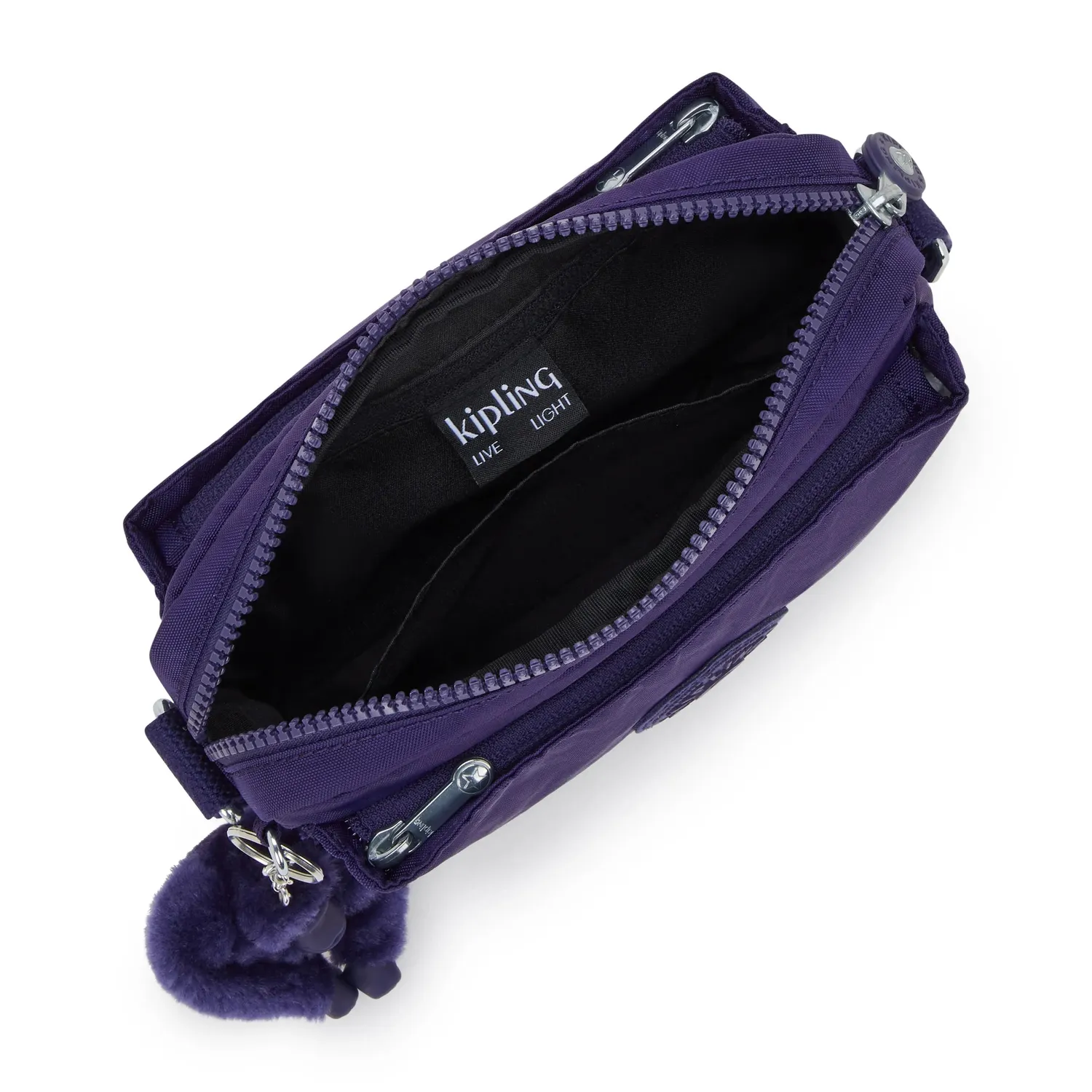 Kipling Abanu crossbody tas klein Moonlit Blue lichtgewicht
