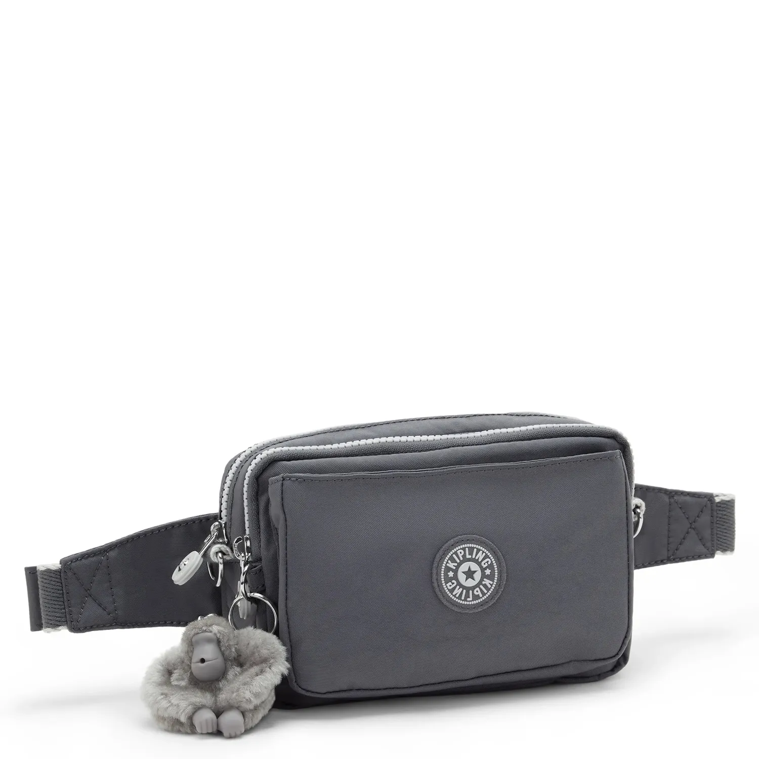 Kipling Abanu Multi crossbody tas Moonlit Grey klein verstelbaar