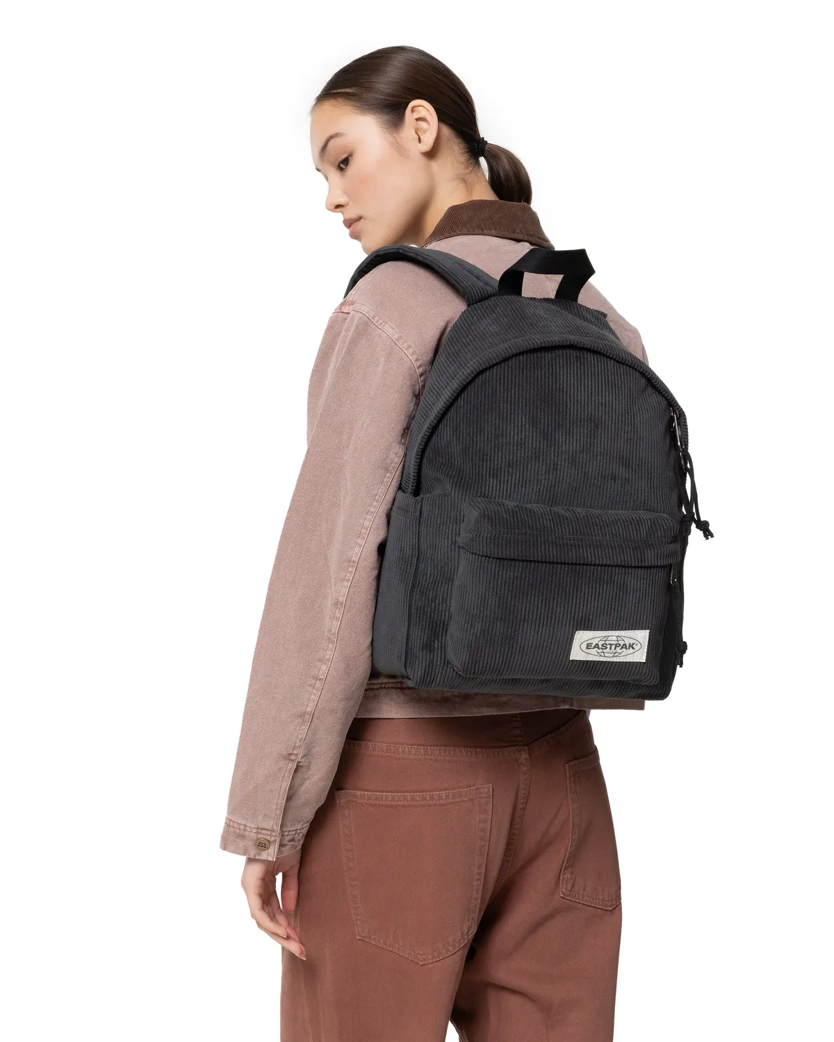 Eastpak Day Pak'r S rugzak Ribs Black klein ribstof
