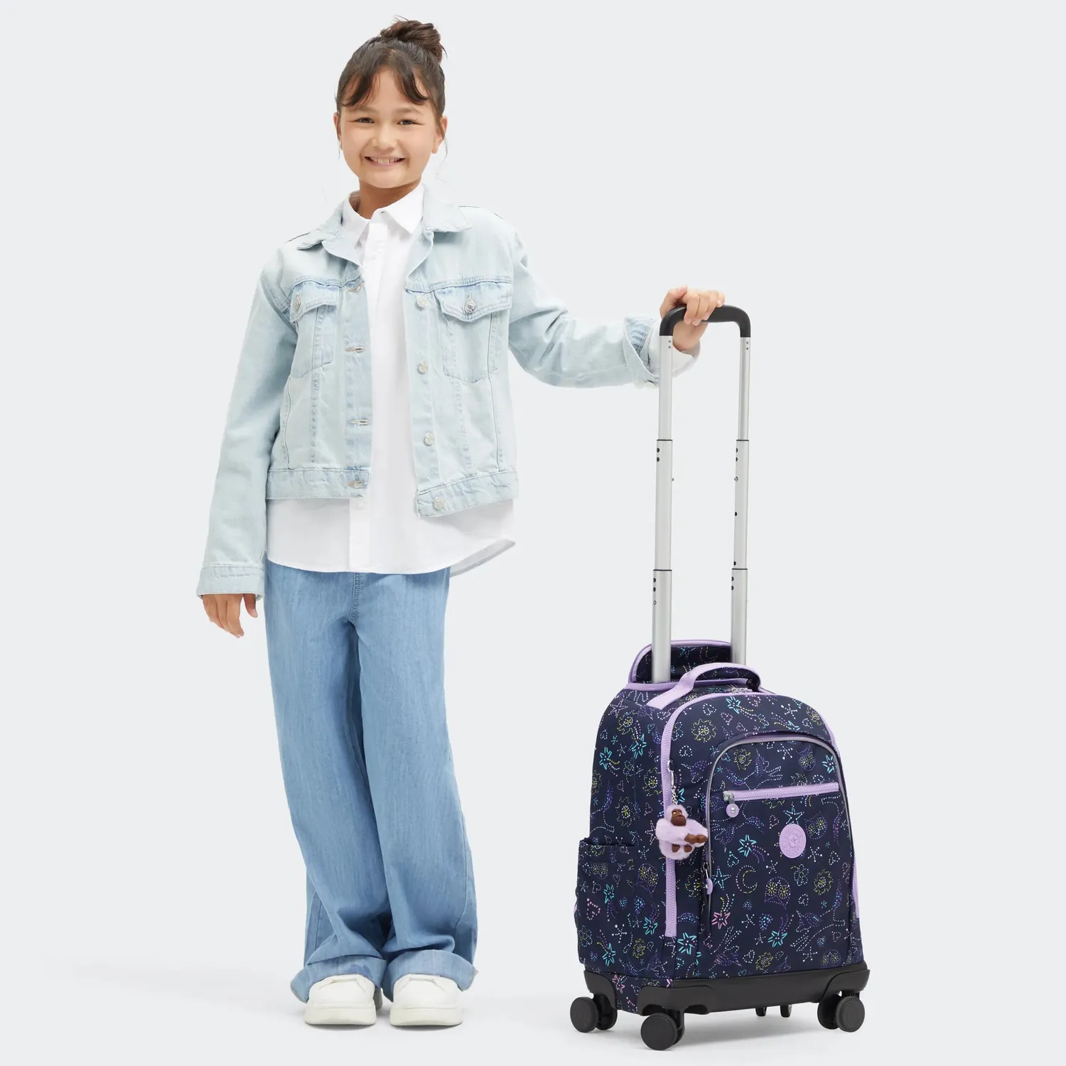 Kipling New Zea rugzak met wielen Unicorn Star groot