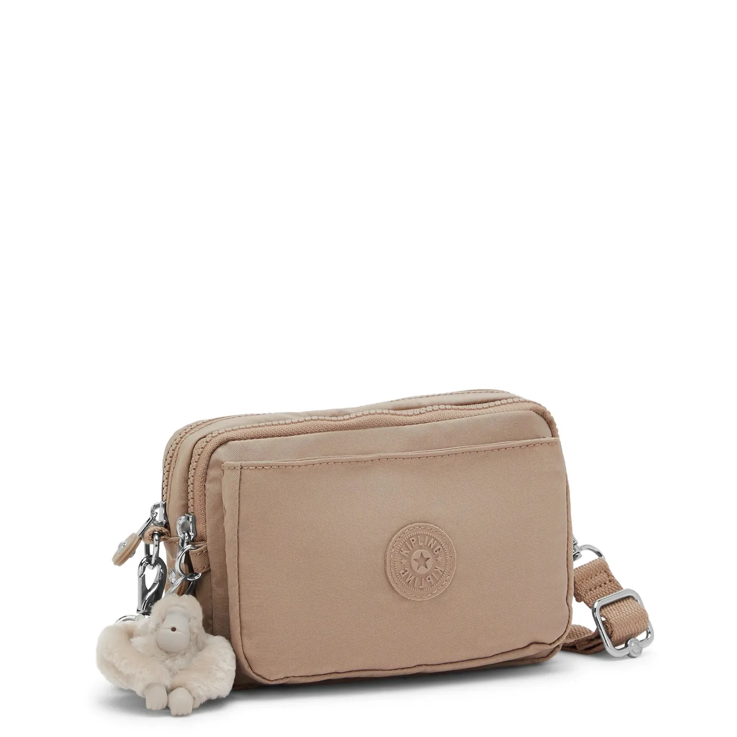 Kipling Abanu Multi crossbody tas Tan Beige klein verstelbaar
